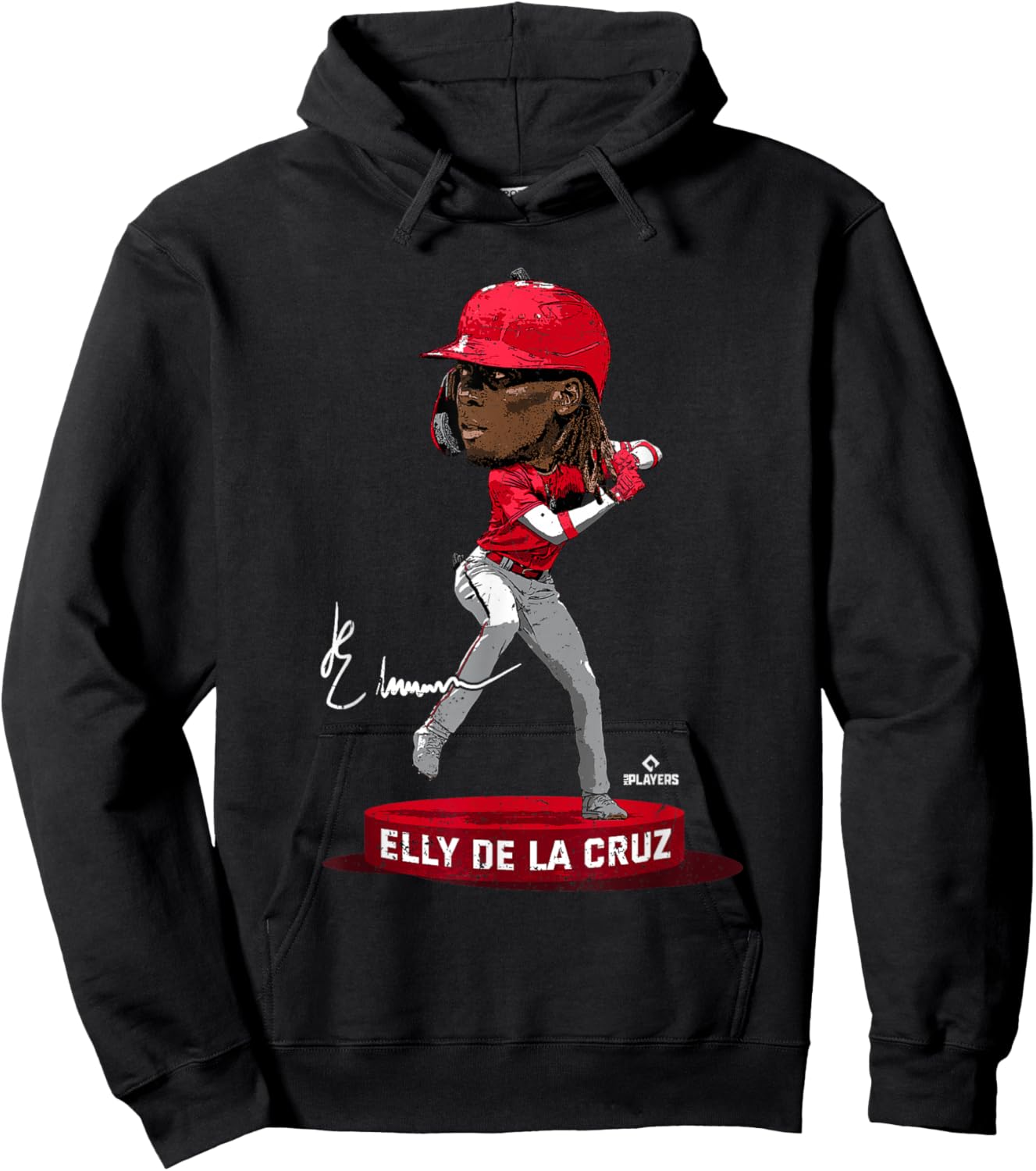 Bobblehead Elly De La Cruz Cincinnati MLBPA Hoodie - Hoodie | Black
