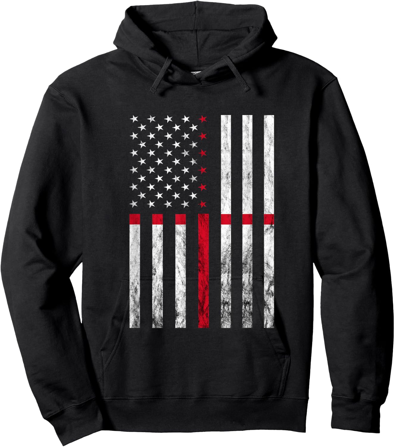 Vintage USA America English Flag St George's Cross England Hoodie - Hoodie | Black
