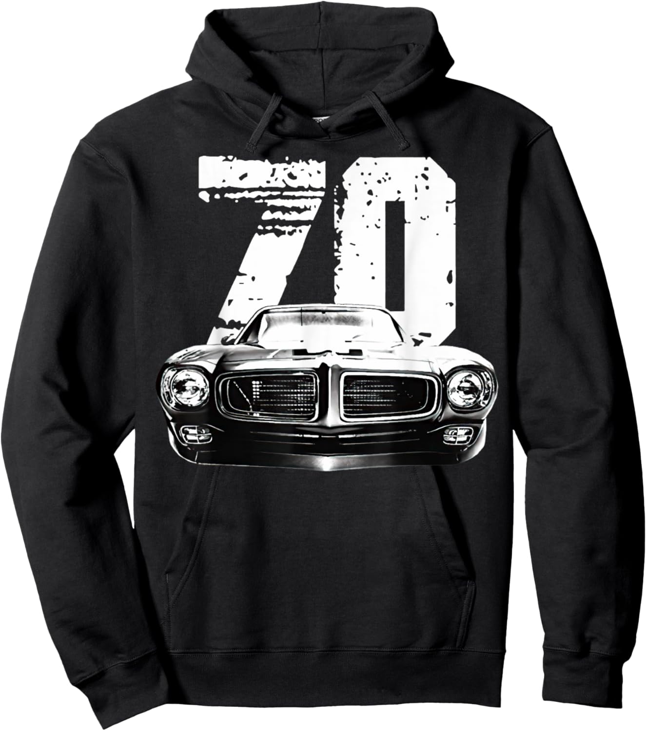 1970 trans am vintage black car MUSCLE CARS 70s CLASSIC Hoodie - Hoodie | Black
