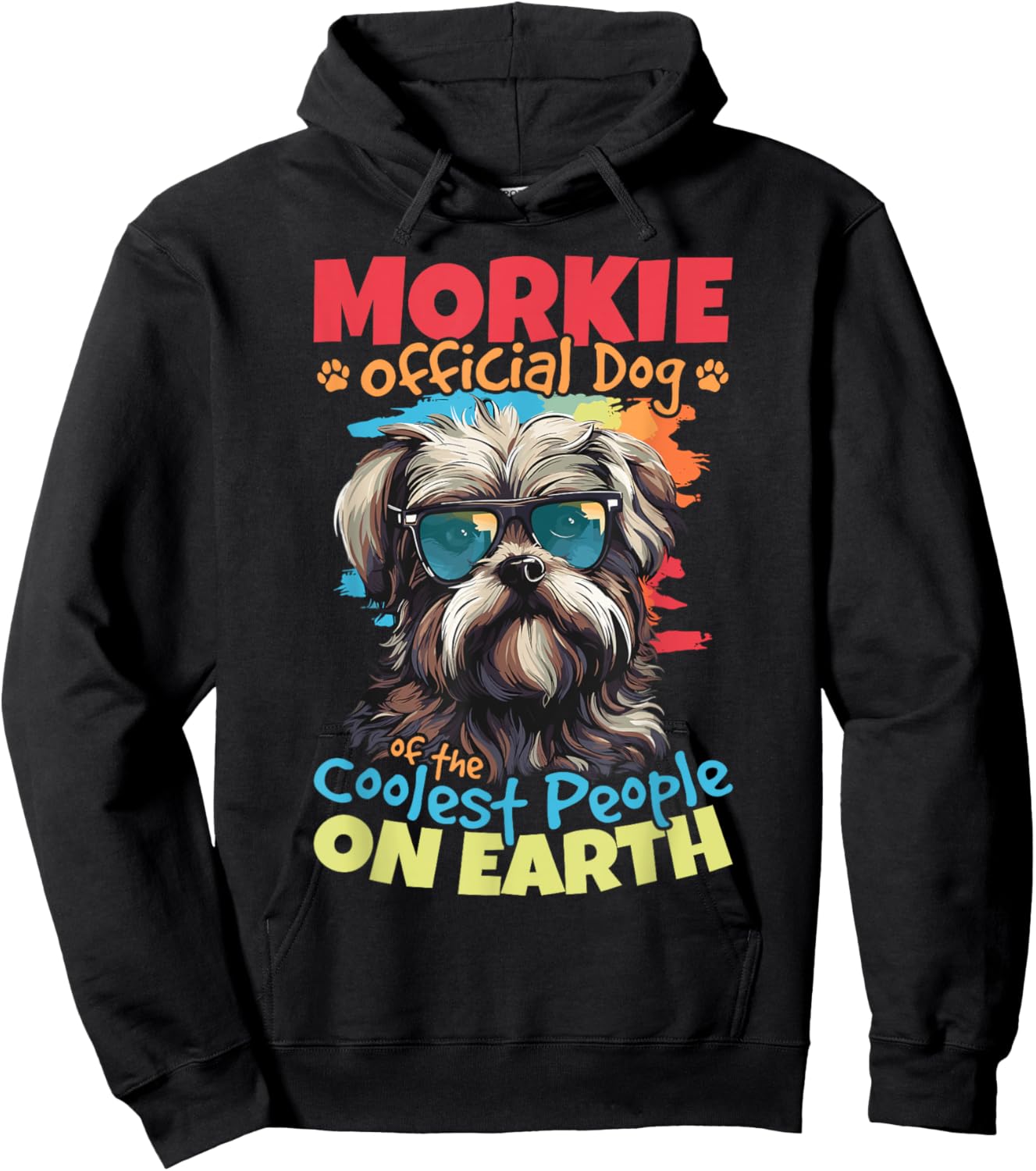 Morkie Dog Breed Pet Morkie Official Dog Hoodie - Hoodie | Black