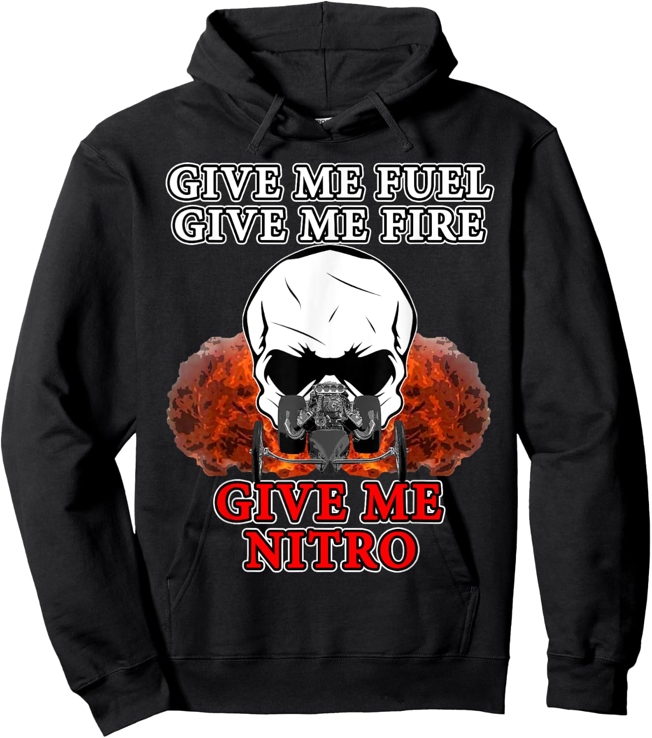 Nitro Drag Racing Top Fuel Dragsters Hoodie - Hoodie | Black