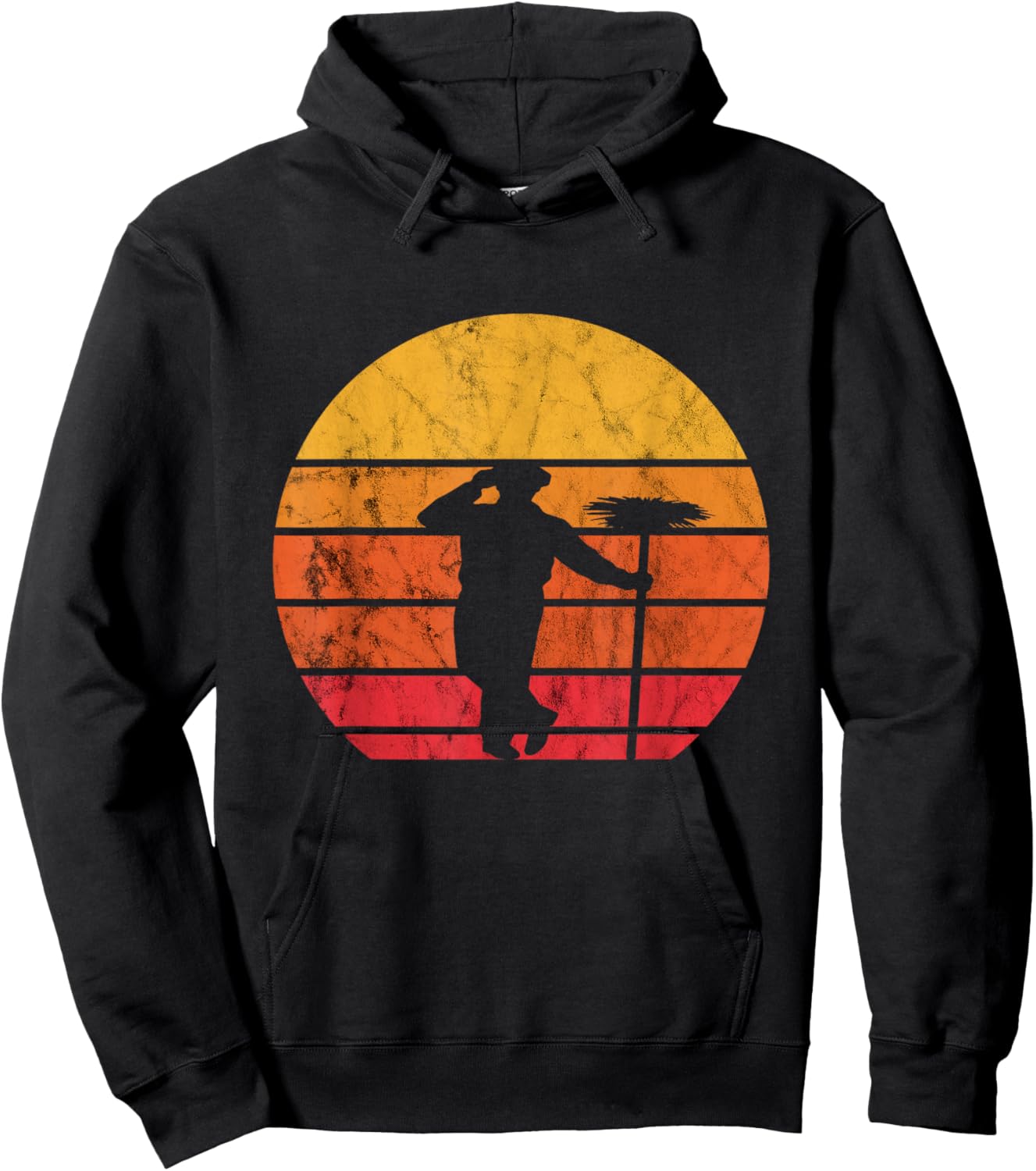 Retro Chimney Sweep Profession Vintage Chimney Sweeping Hoodie - Hoodie | Black