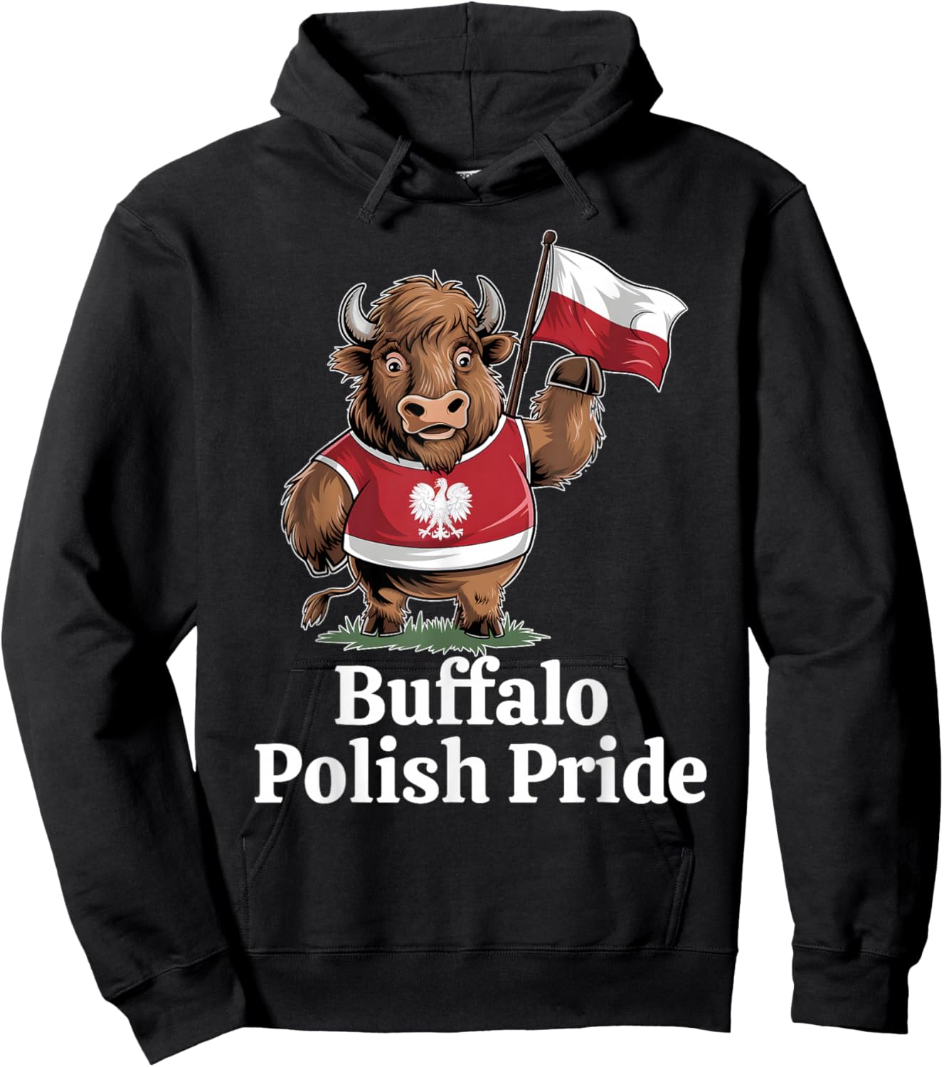 Buffalo Polish Pride Dyngus Day 2025 Polish American Hoodie - Hoodie | Black