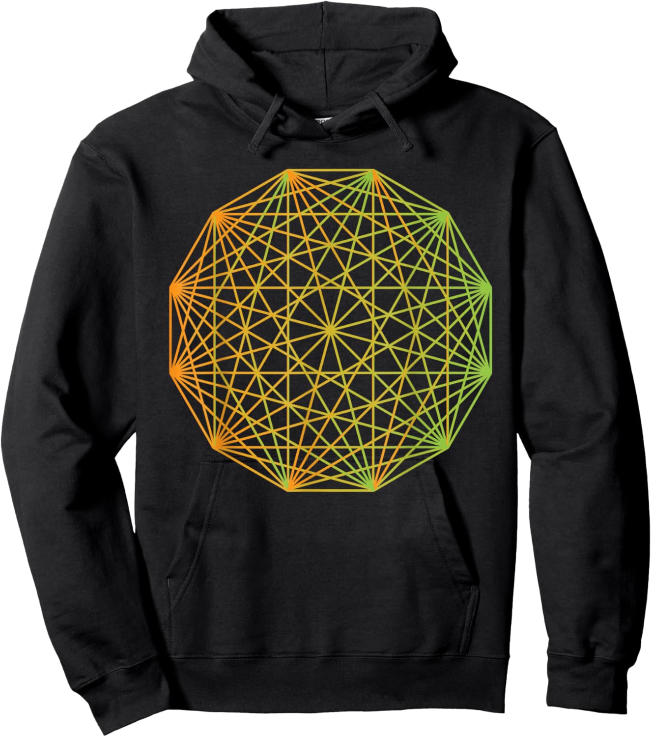 Tesseract Sacred Geometry Yoga Yantra Magic Symbol Hoodie - Hoodie | Black