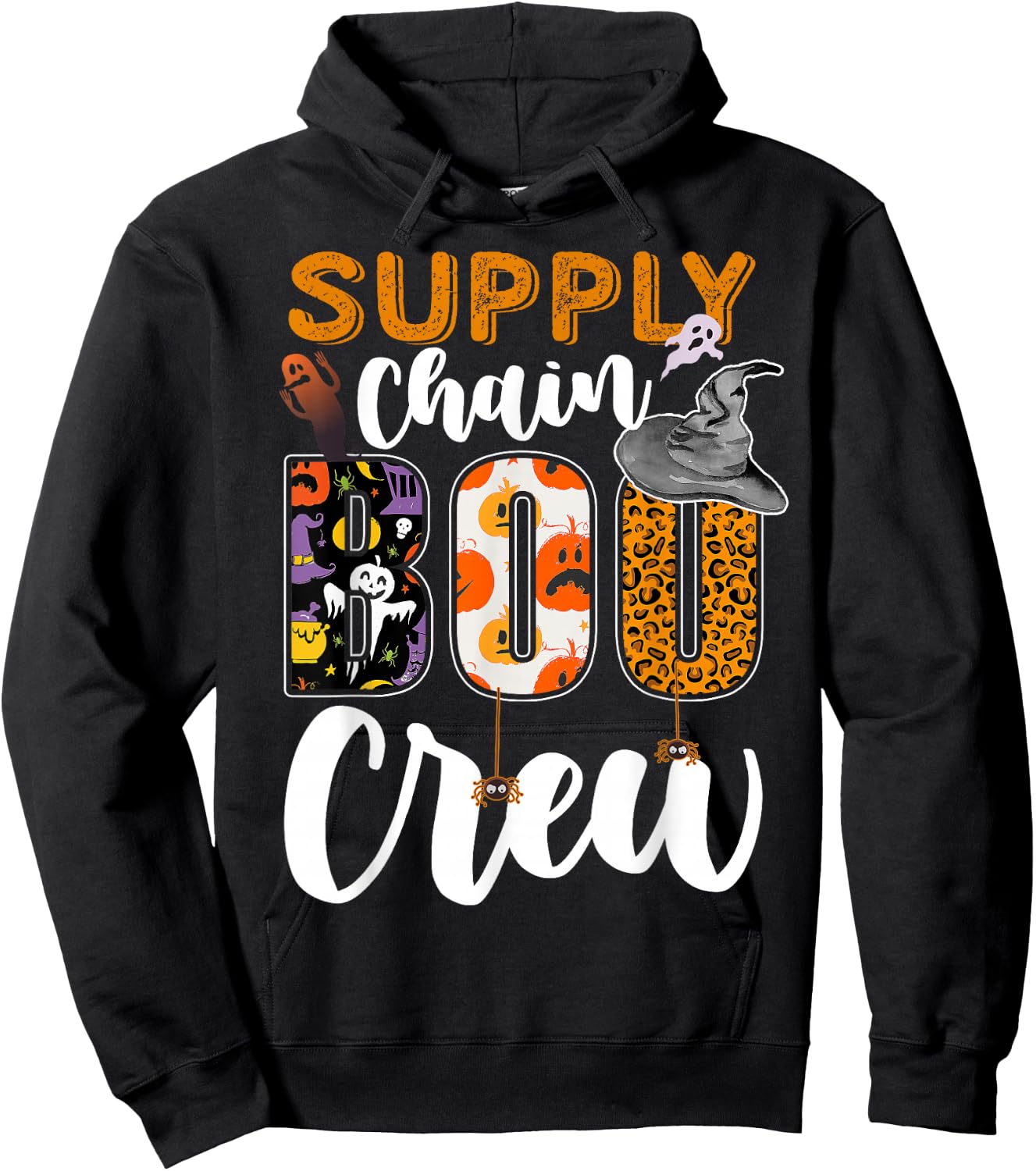 Supply Chain Boo Crew Halloween Matching Analyst Hoodie - Hoodie | Black