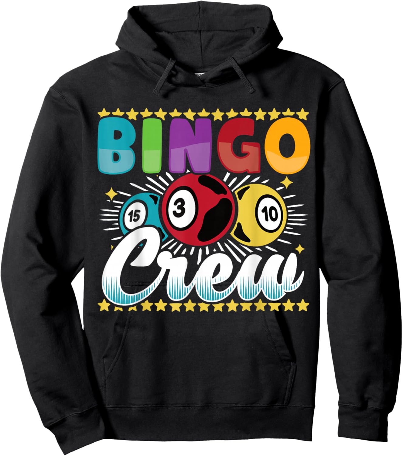 Bingo Player Gambling - Bingo Crew Hoodie - Hoodie | Black