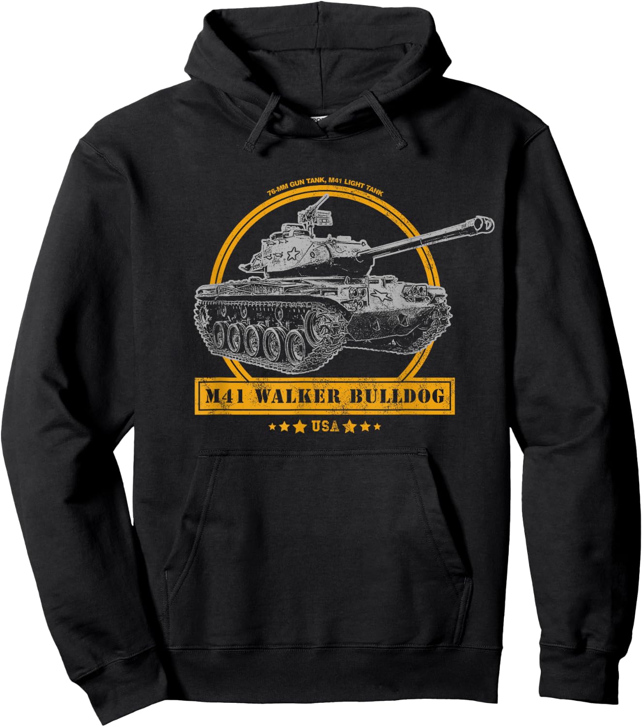 M41 Walker Bulldog Light Tank Men Women Hoodie - Hoodie | Black