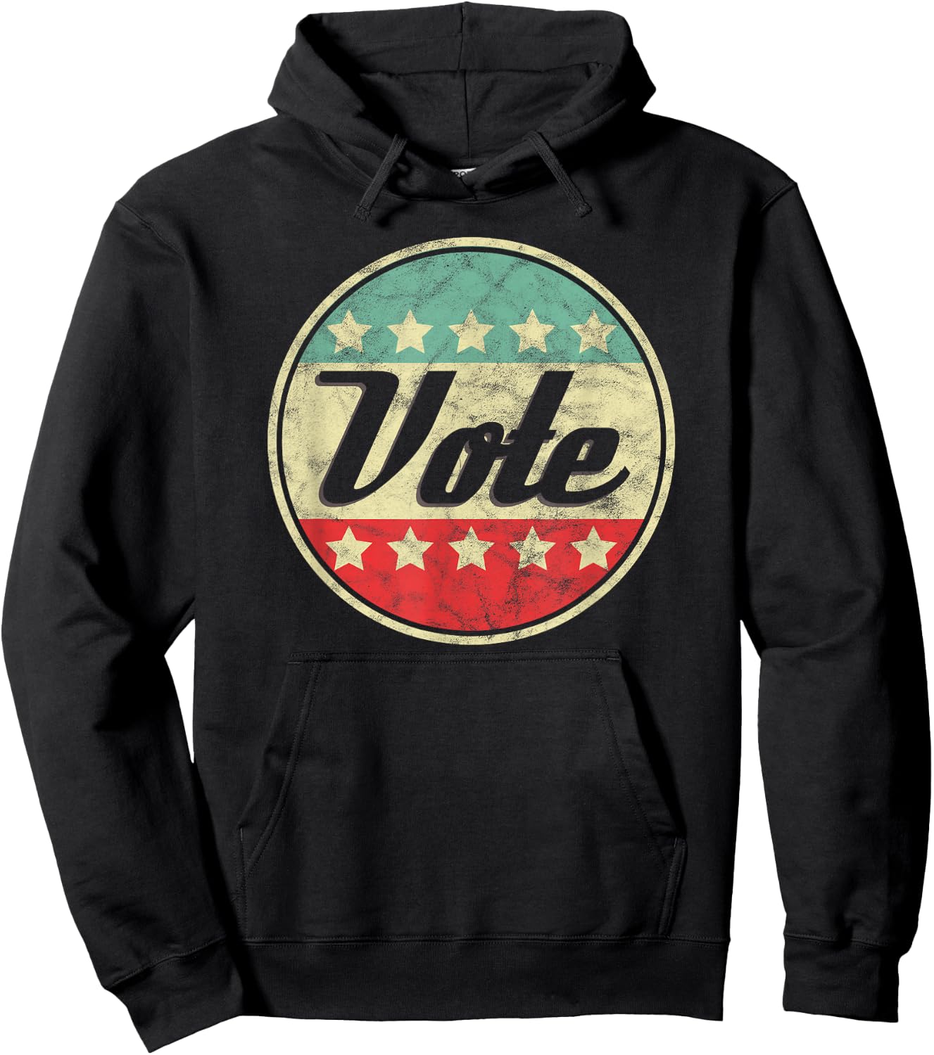 Vote 2024 Midterm Election Gift Voter Rights Graphic Hoodie - Hoodie | Black