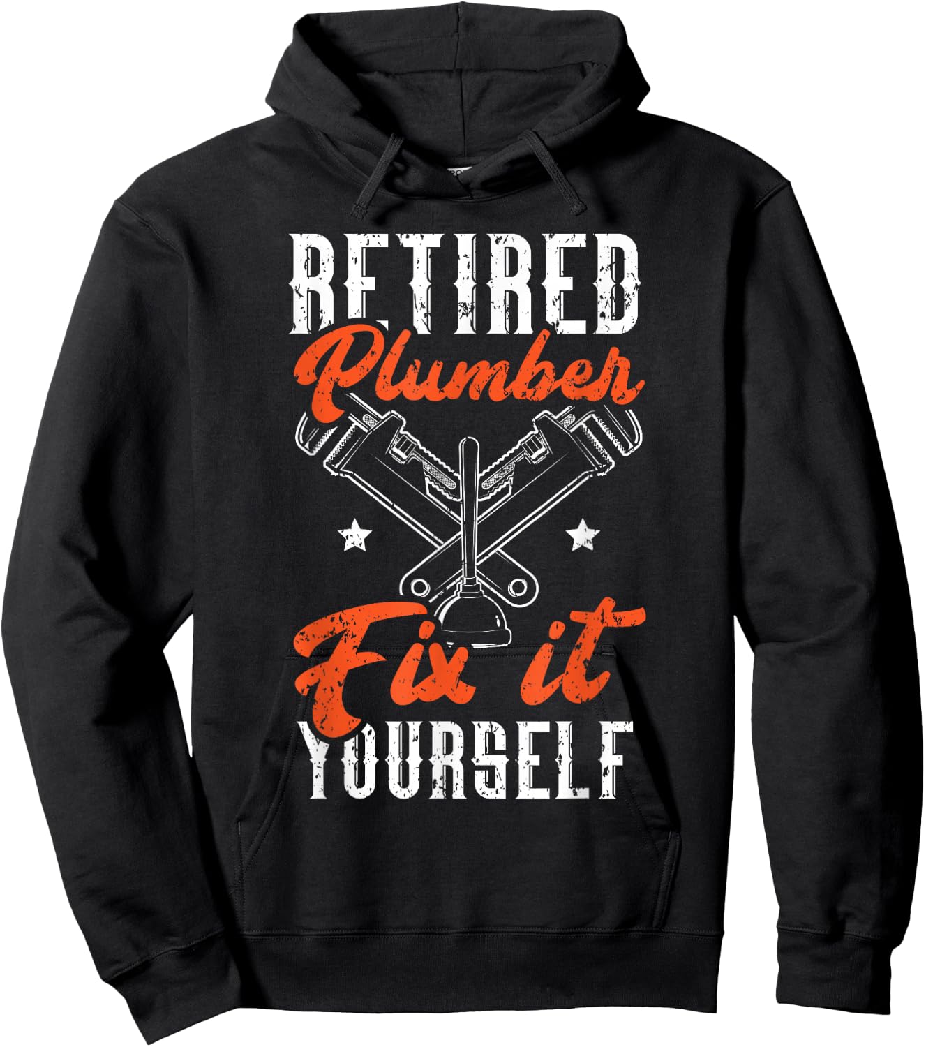 Retired Plumber Fix It Yourself Plumbing Drain Surgeon Hoodie - Hoodie | Black