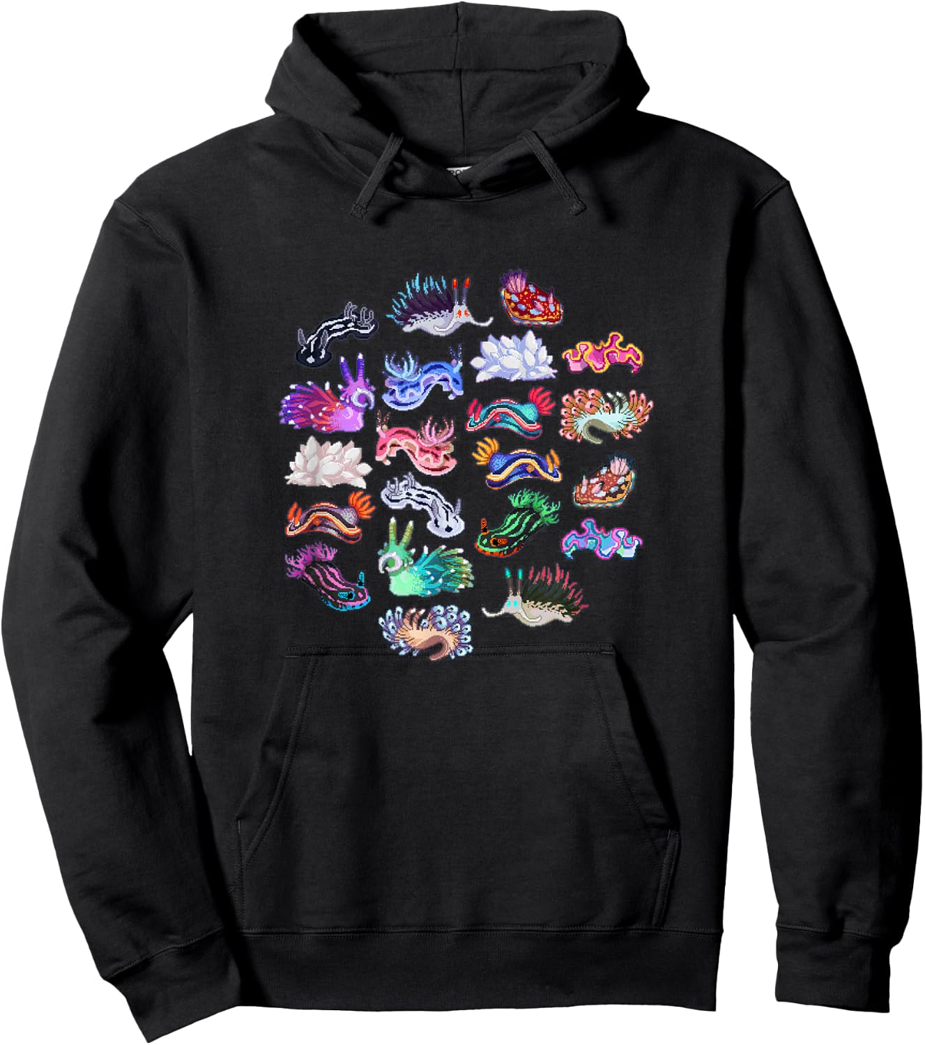 Nudibranch Scuba Diving Shirt Hoodie - Hoodie | Black