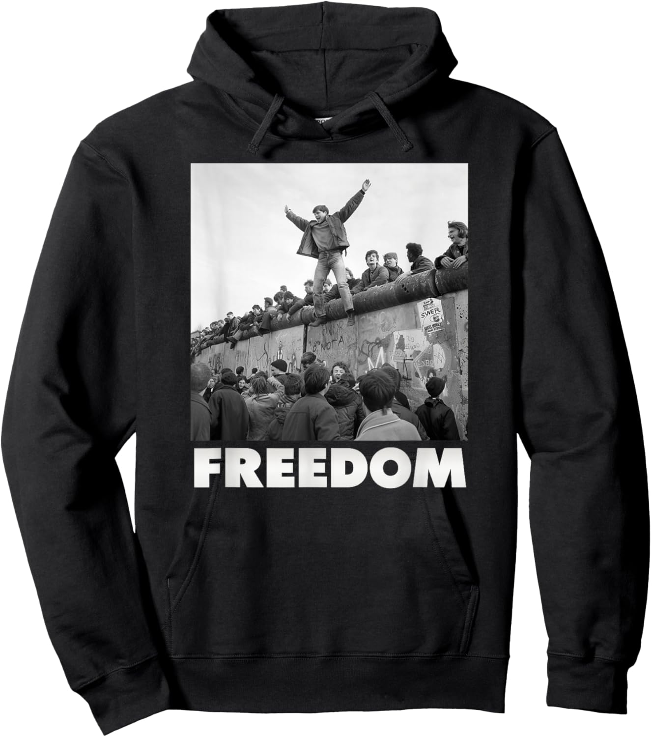 Fall of the Berlin Wall, Berlin, Freedom Hoodie - Hoodie | Black
