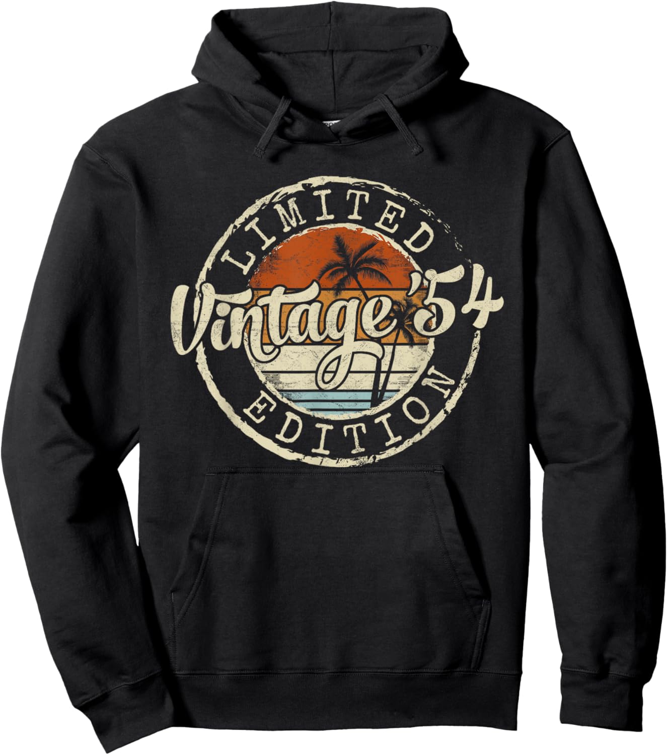 Vintage 1954 71st Birthday Gifts Women 71 Year Old Hoodie - Hoodie | Black