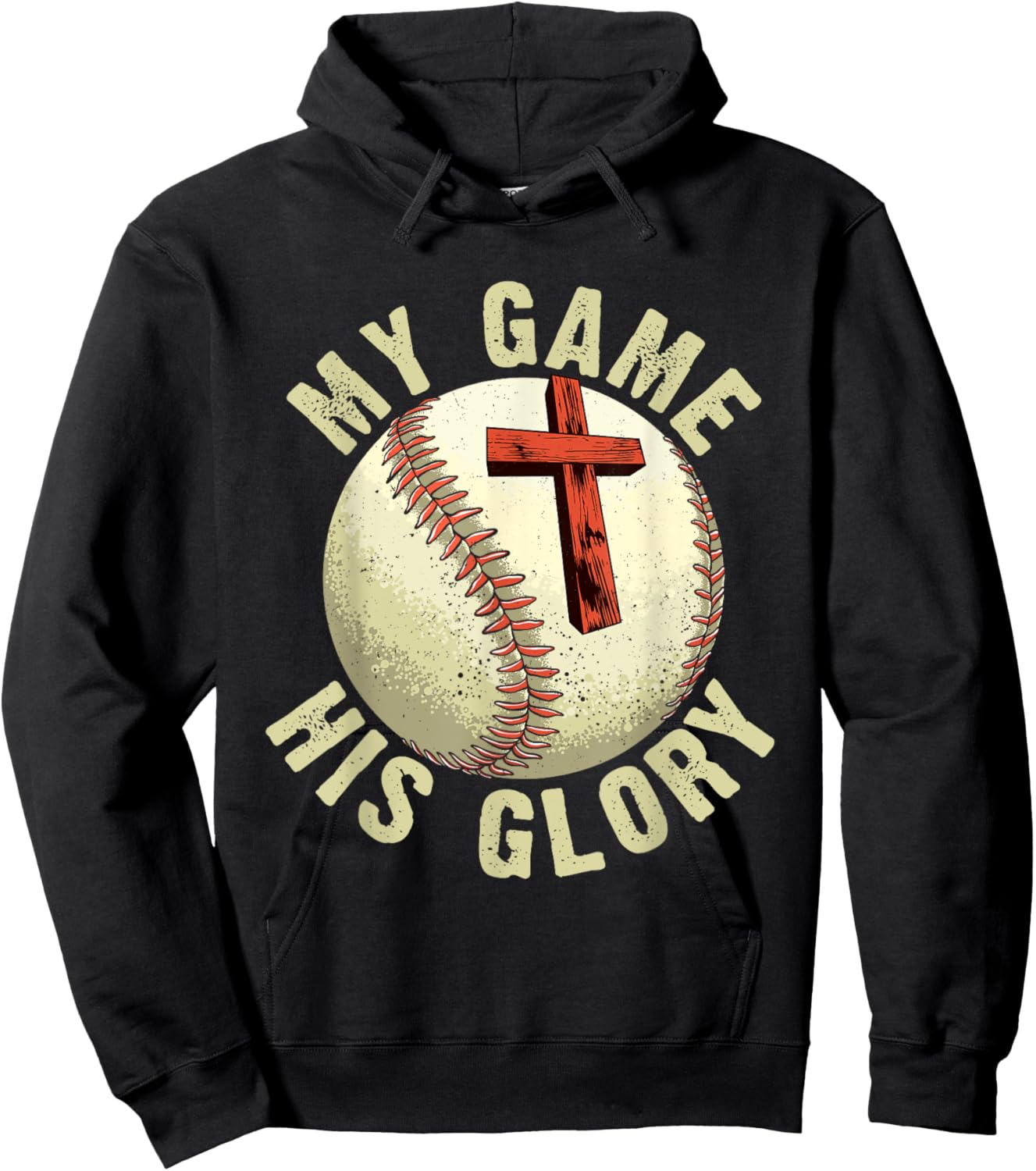My Game His Glory Christian Hoodie - Hoodie | Black