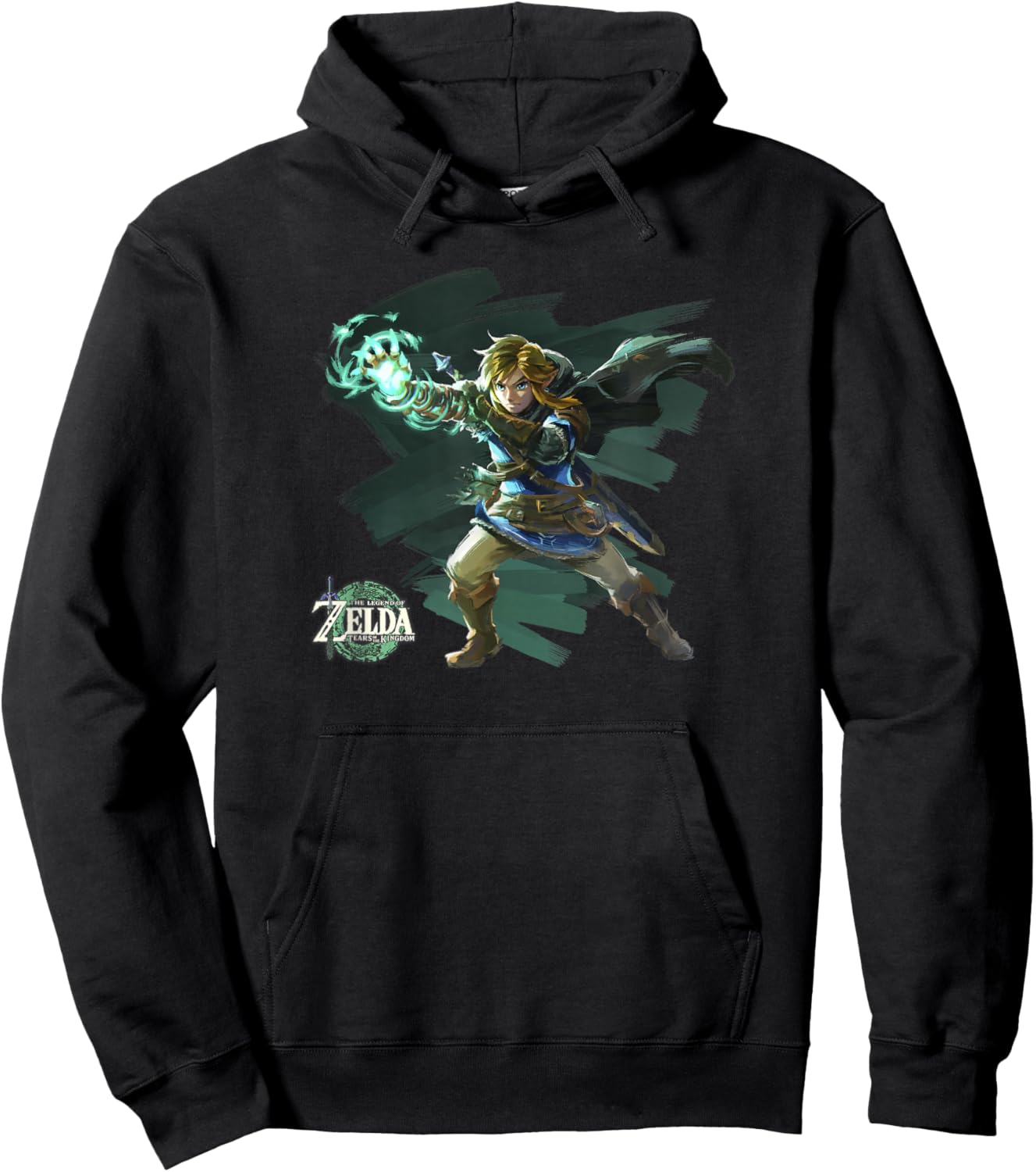 The Legend of Zelda Tears Of The Kingdom Link Brush Art Hoodie - Hoodie | Black