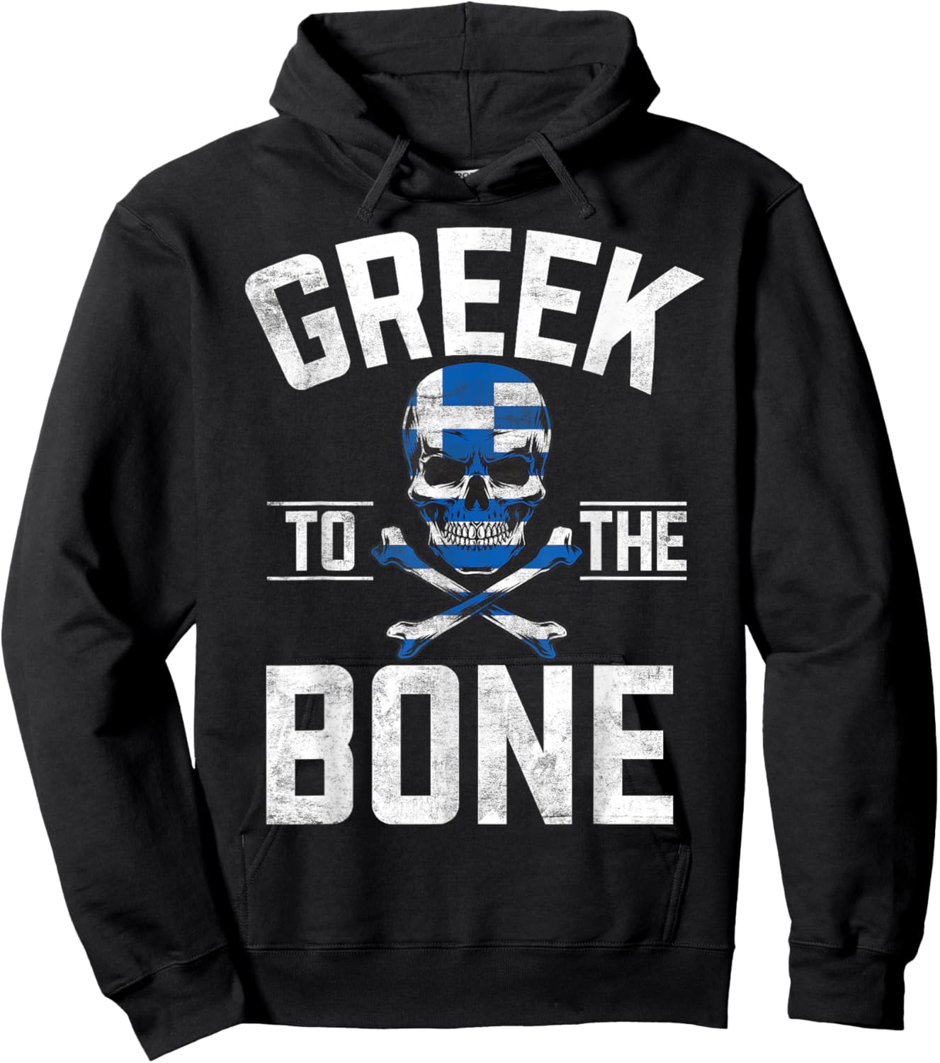 Greek to the Bone Greek Hoodie - Hoodie | Black