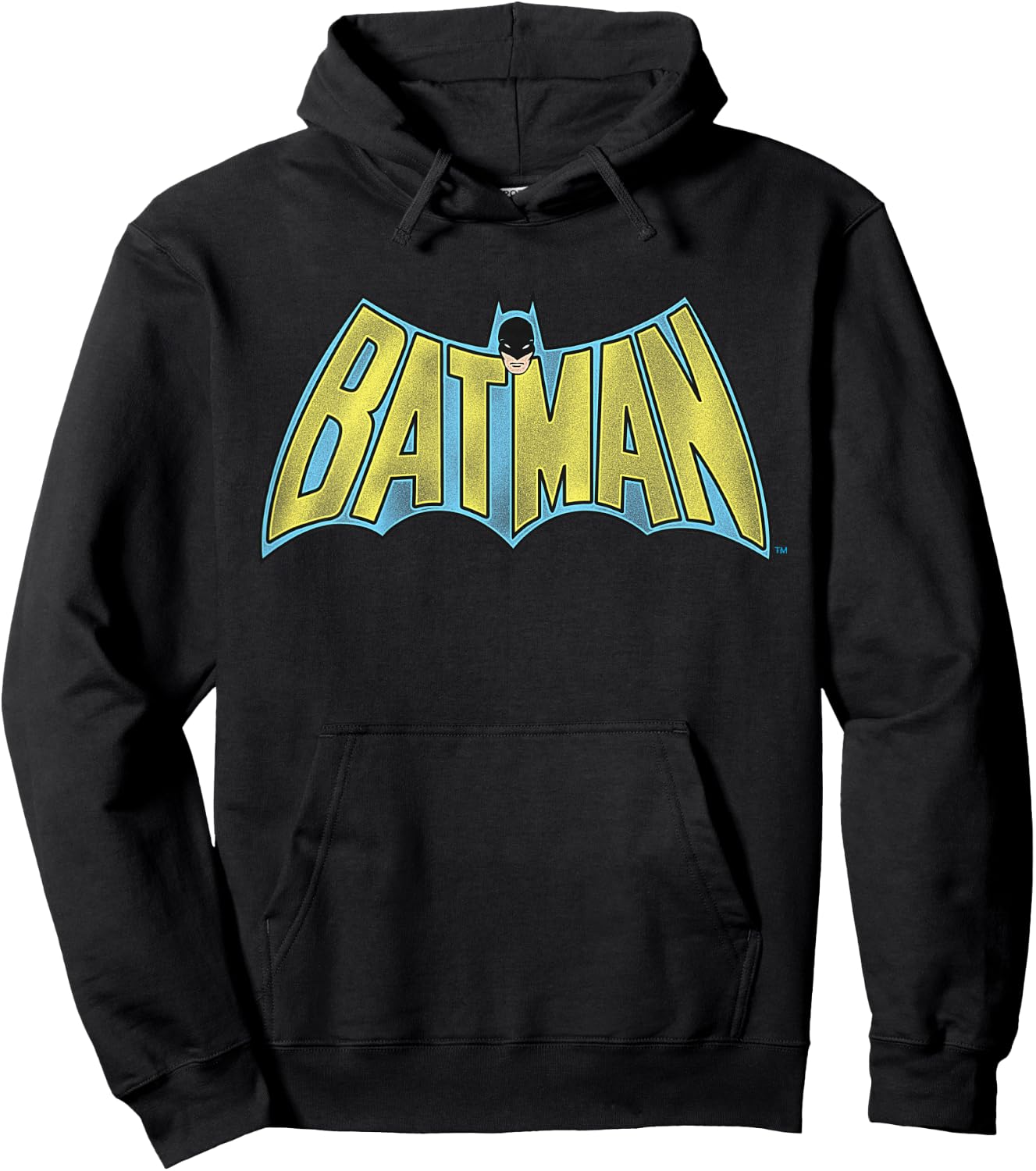 Kids DC Comics Batman Vintage Bold Text Logo Hoodie - Hoodie | Black