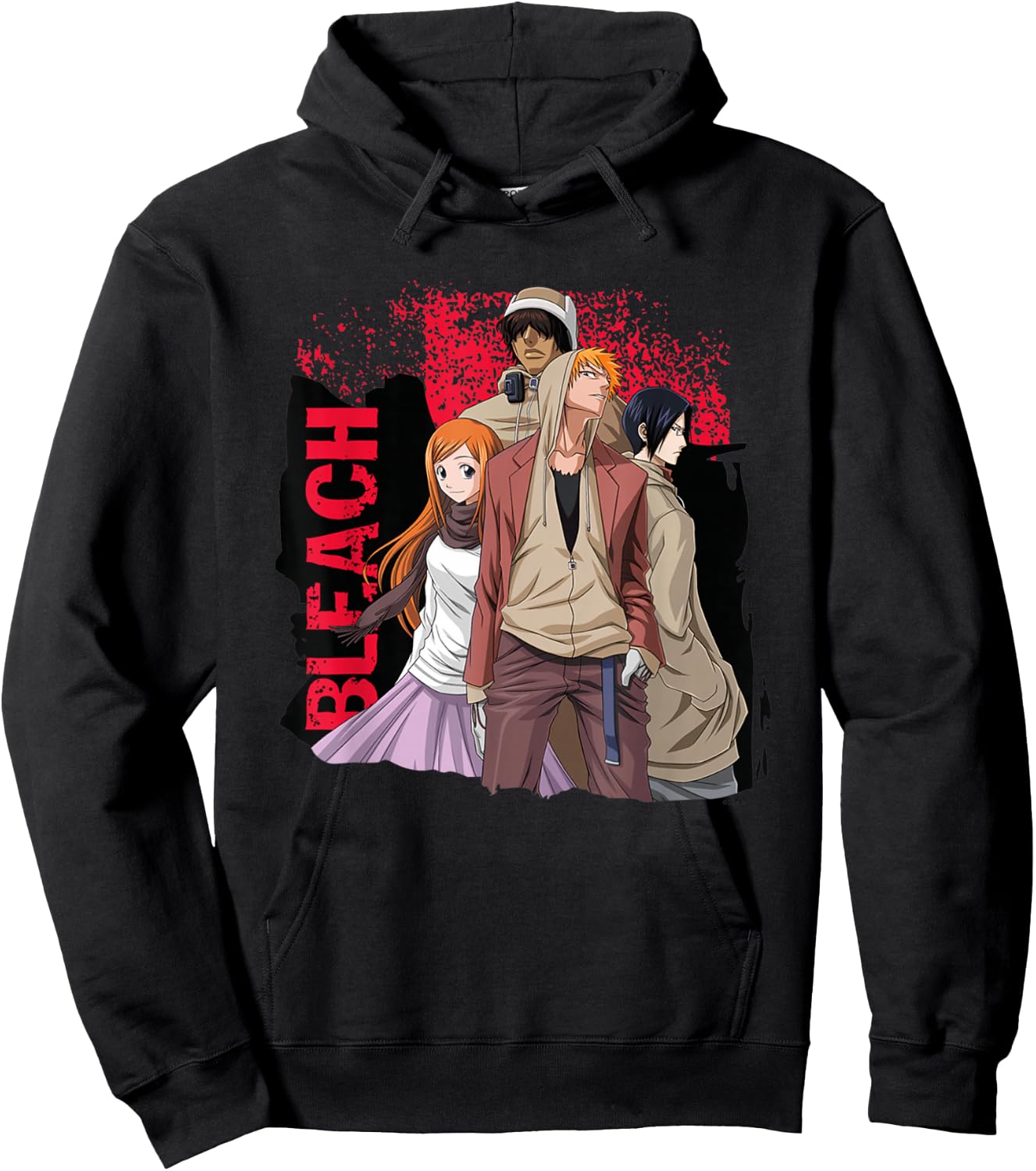 Bleach Ichigo Hood and Characters Streetwear Anime Hoodie - Hoodie | Black