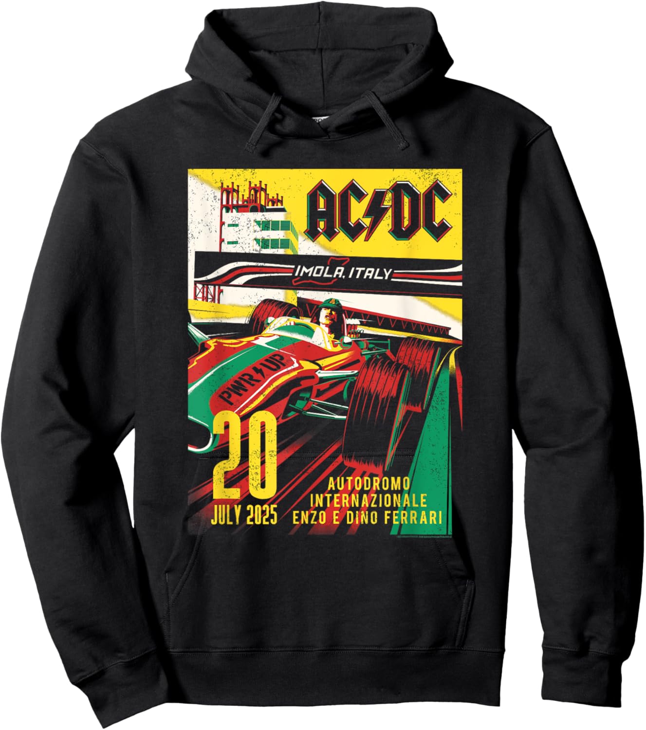 AC/DC Imola Italy Autodromo Internazionale 2025 Hoodie - Hoodie | Black
