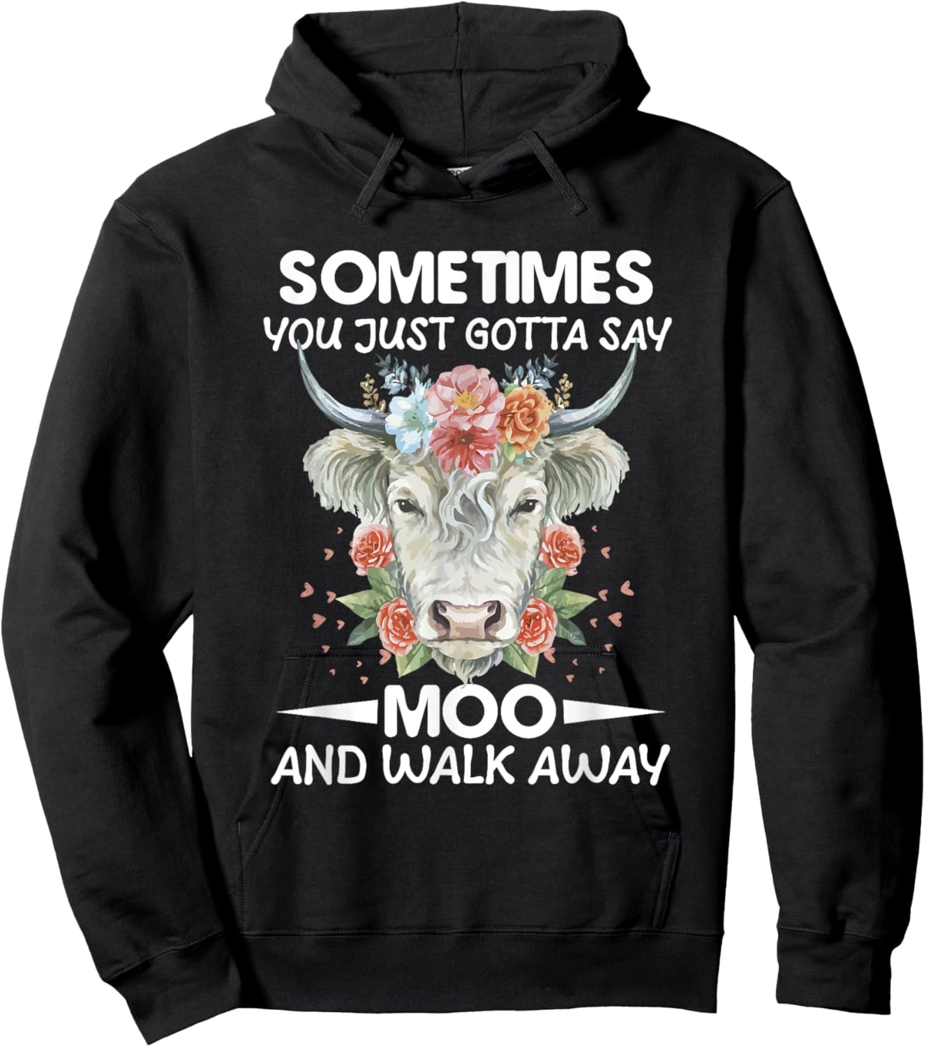 Funny Cow Owner Saying Farmer Quote Cow Lover Cows Hoodie - Hoodie | Black