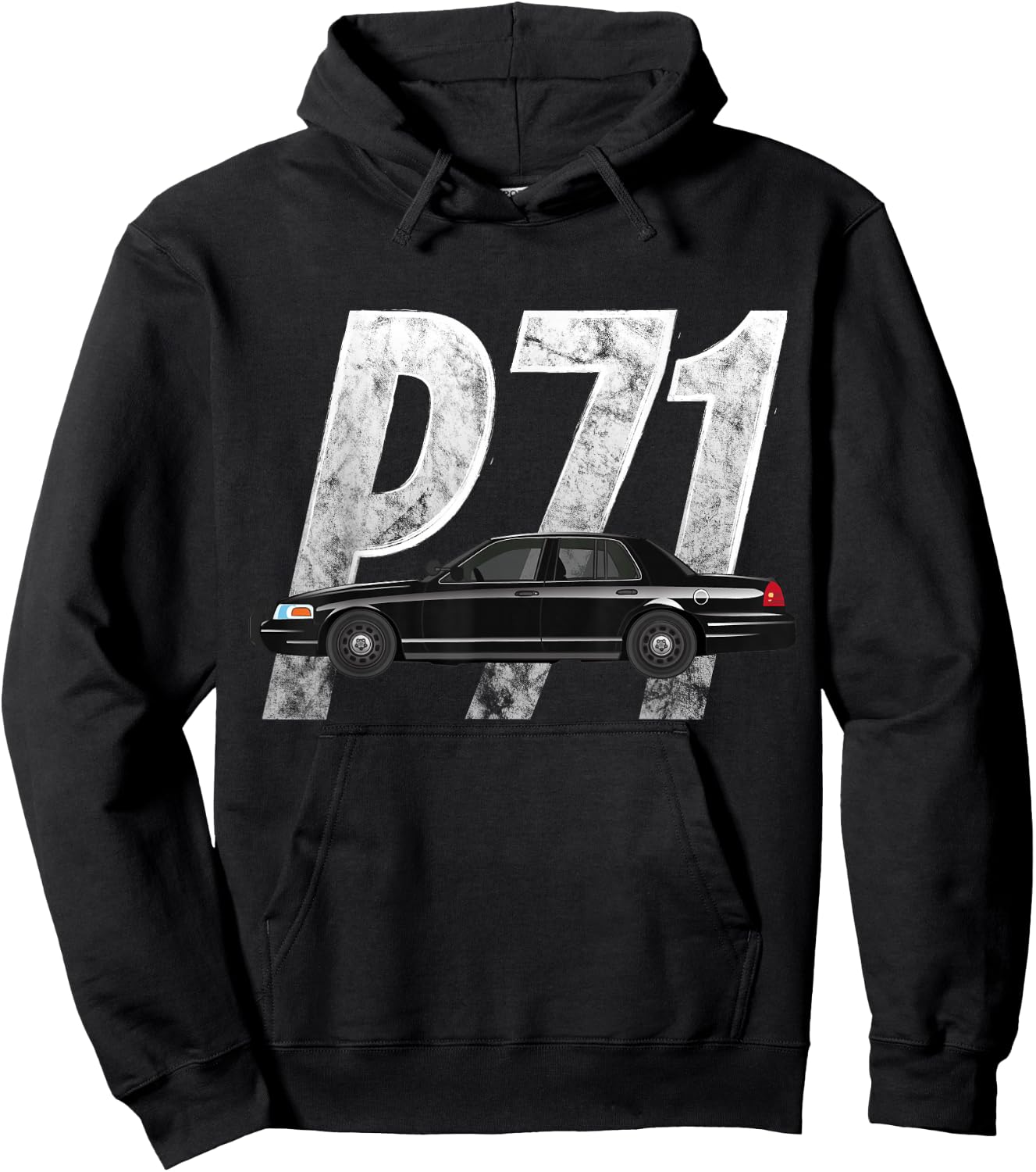 Crown Victoria P71 Cop Car Shirt Hoodie - Hoodie | Black