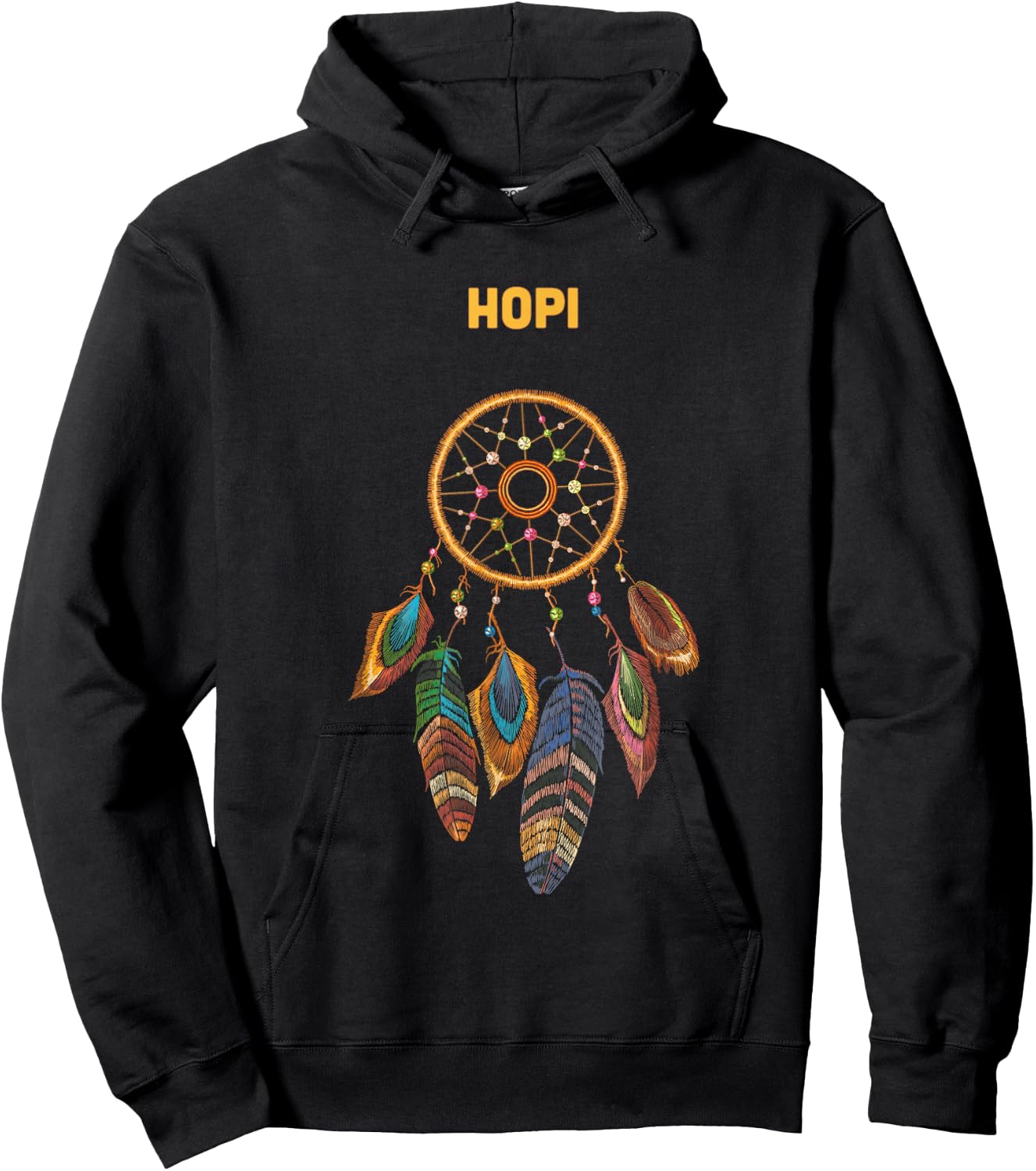 Hopi Tribe Native American Indian Vintage Dream Catcher Hoodie - Hoodie | Black