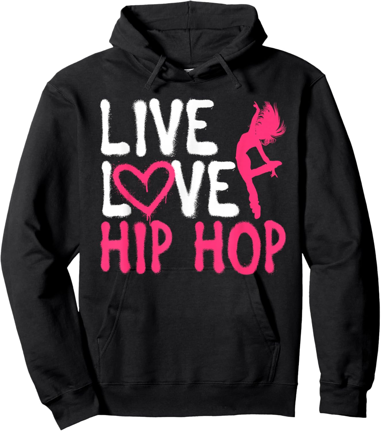 Cool Hip Hop Dancer Design Girls Hip Hop Lovers Hoodie - Hoodie | Black