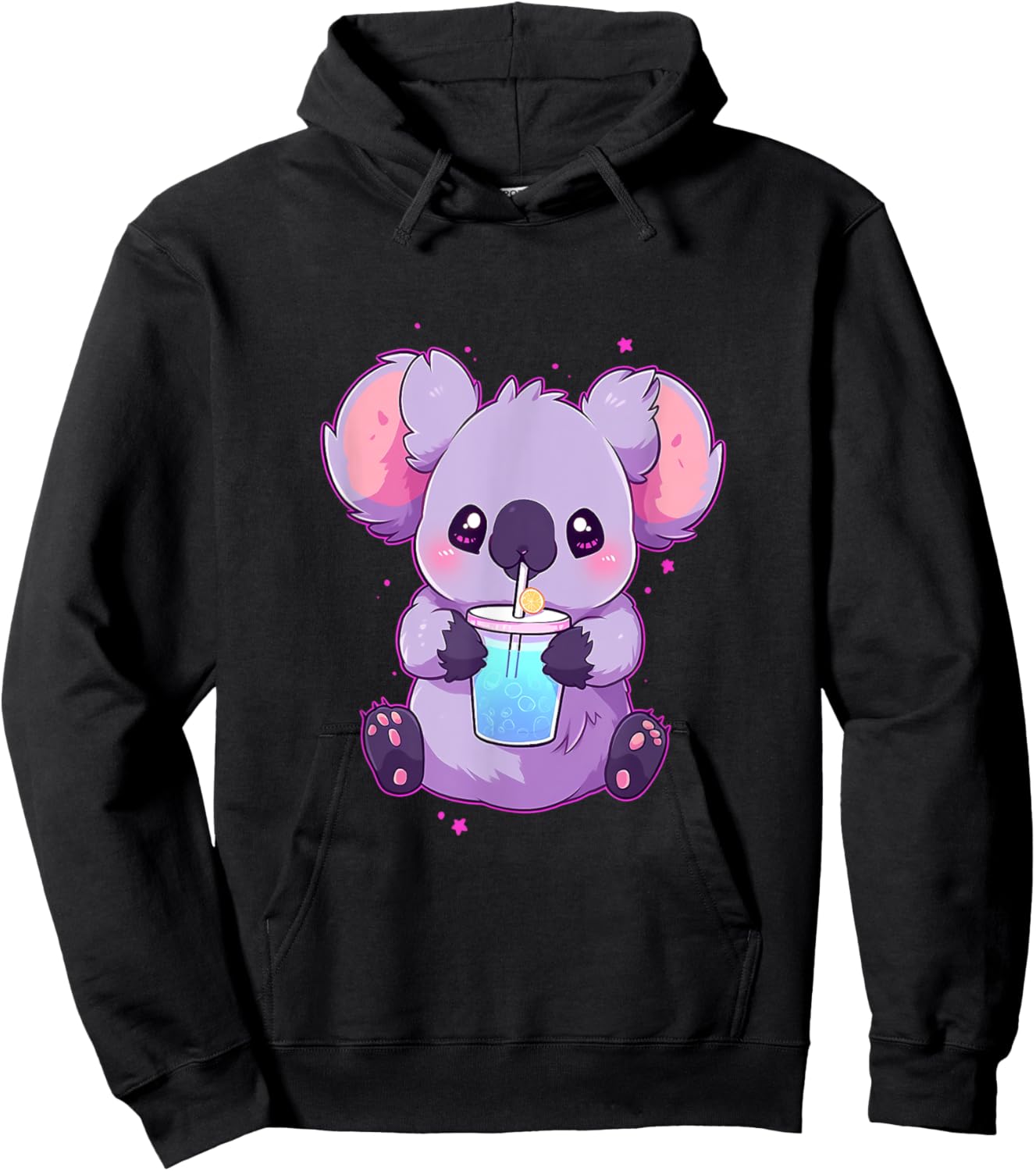 Koala Bear Boba Tea Bubble Tea Anime Kawaii Hoodie - Hoodie | Black