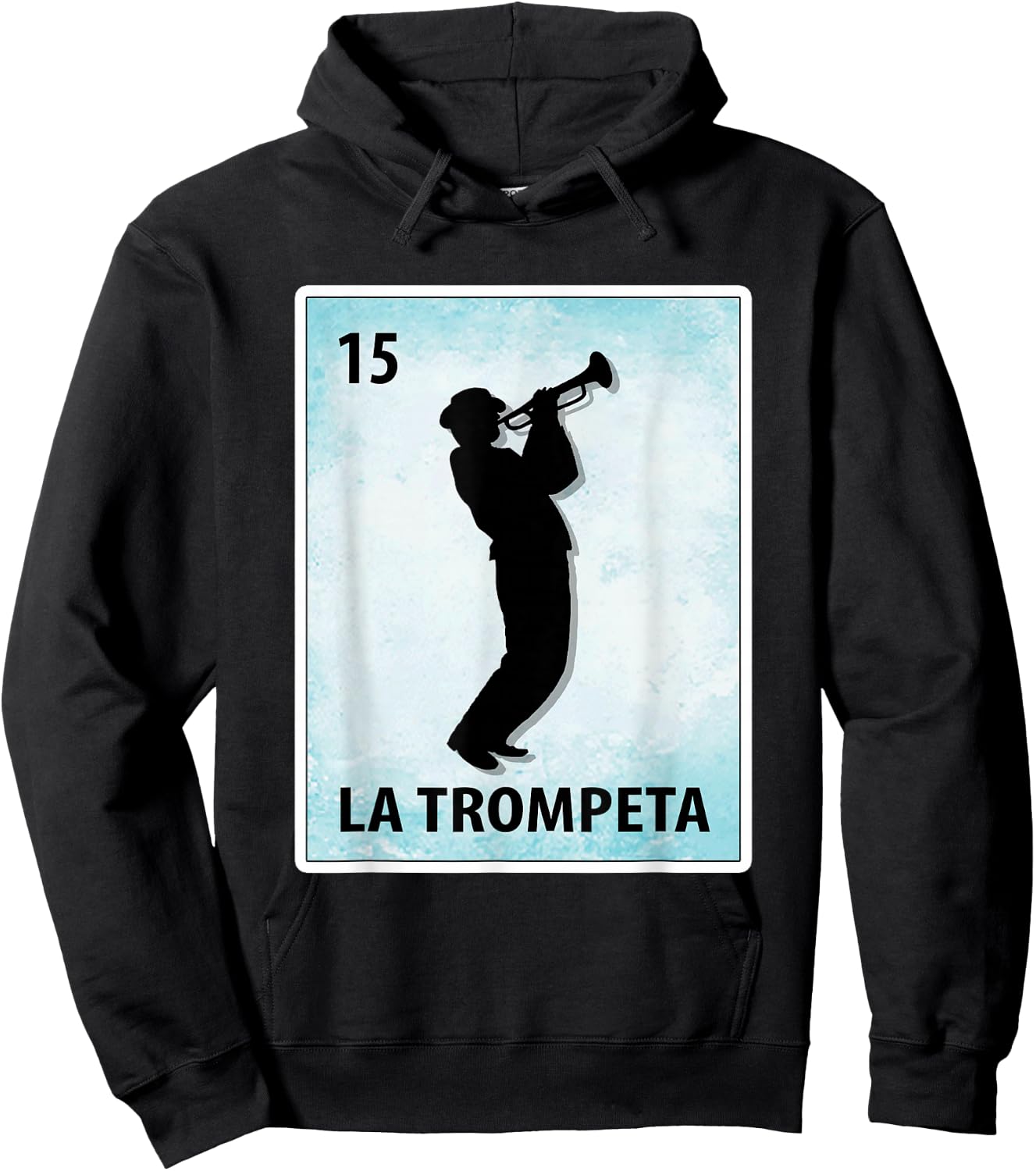 La Trompeta Mexican Trumpet Cards Hoodie - Hoodie | Black