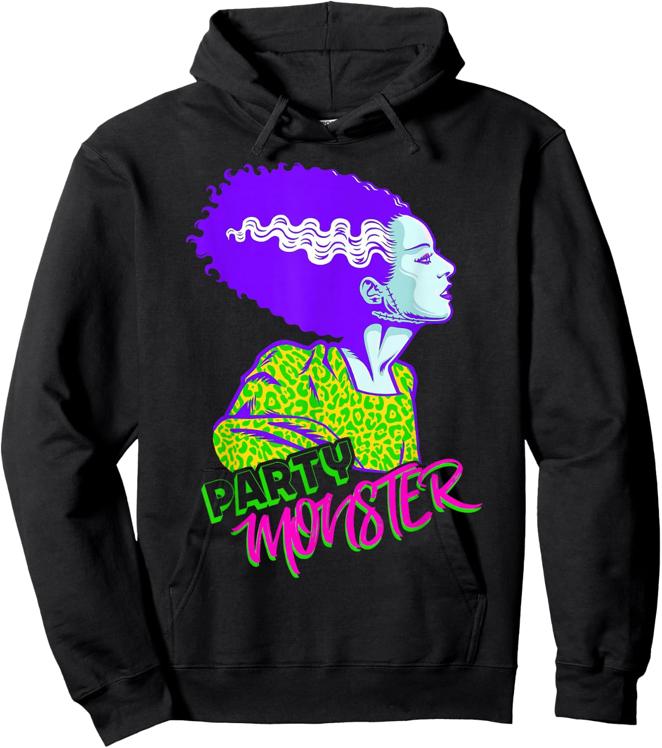 Universal Monsters Bride Of Frankenstein Party Monster Hoodie - Hoodie | Black
