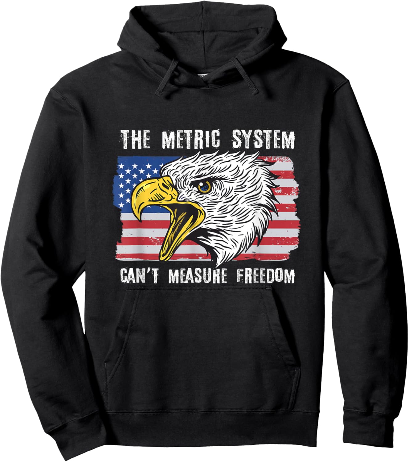 The Metric System Can't Measure Freedom 4th of July Hoodie - Hoodie | Black