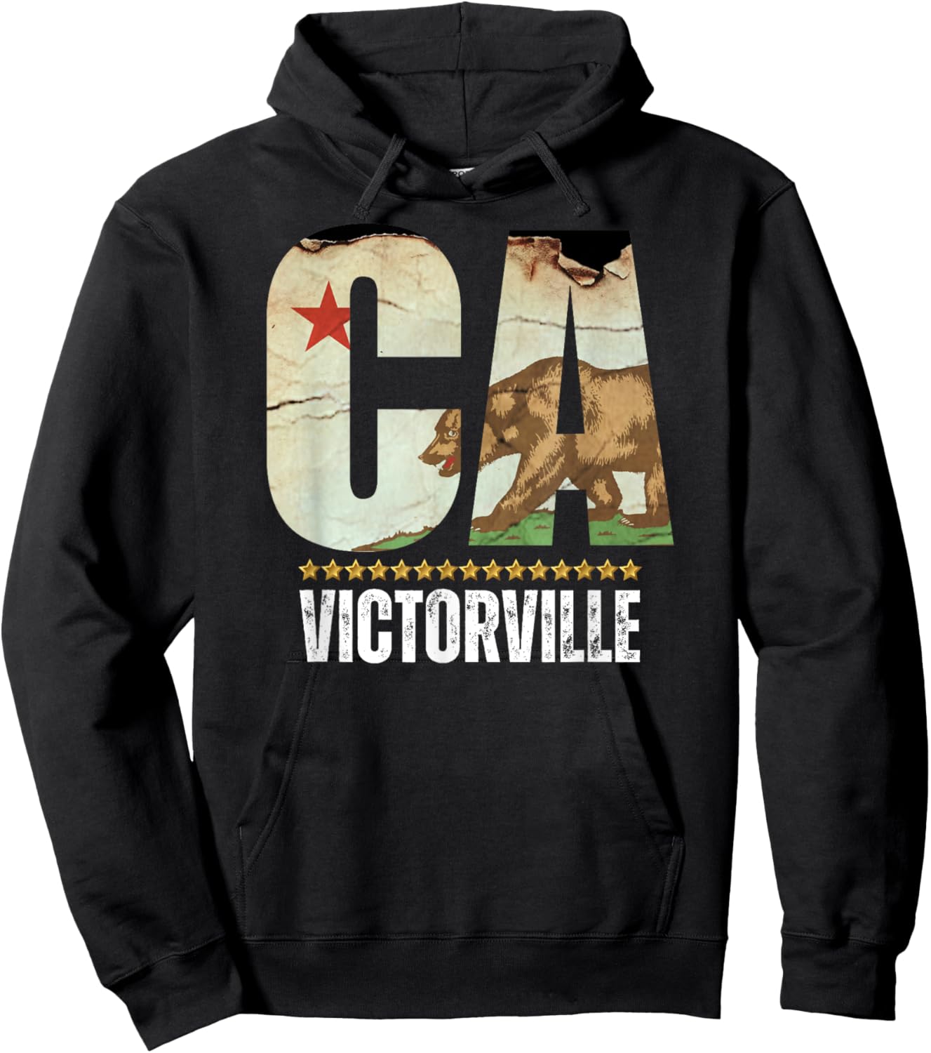 Victorville, California CA, Major USA City Hoodie - Hoodie | Black