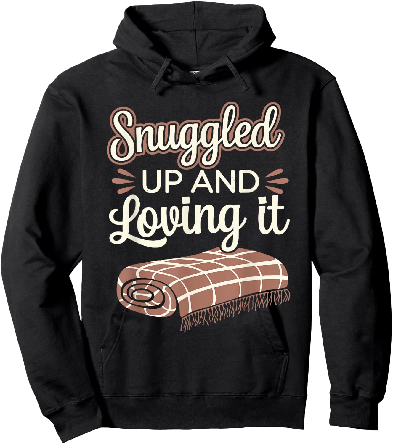 Winter Cozy Culture Warm Blankets Hot Cocoa and Hygge Vibes Hoodie - Hoodie | Black