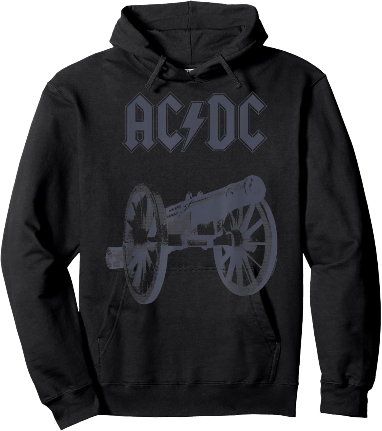 Official AC/DC Cannon Tie Dye Rock Music Band Vintage Logo Hoodie - Hoodie | Black