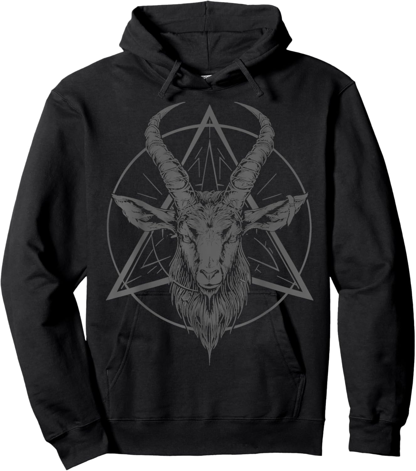 Ziege Baphomet Satanist Halloween Metal Head Satanismus Hoodie - Hoodie | Black