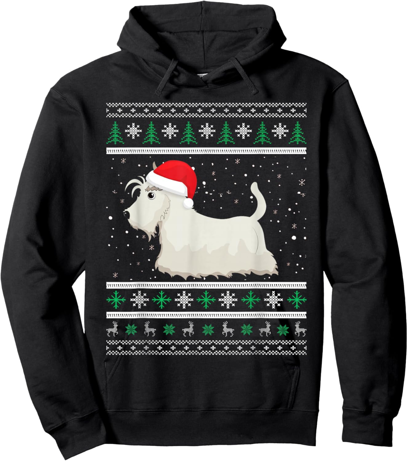 Scottish Terrier Christmas Idea & Xmas Scottie Dog Hoodie - Hoodie | Black