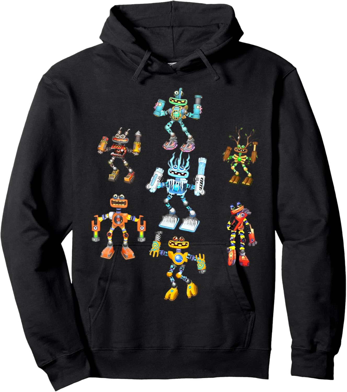Singing Monsters Plush Robots Costume Hoodie - Hoodie | Black