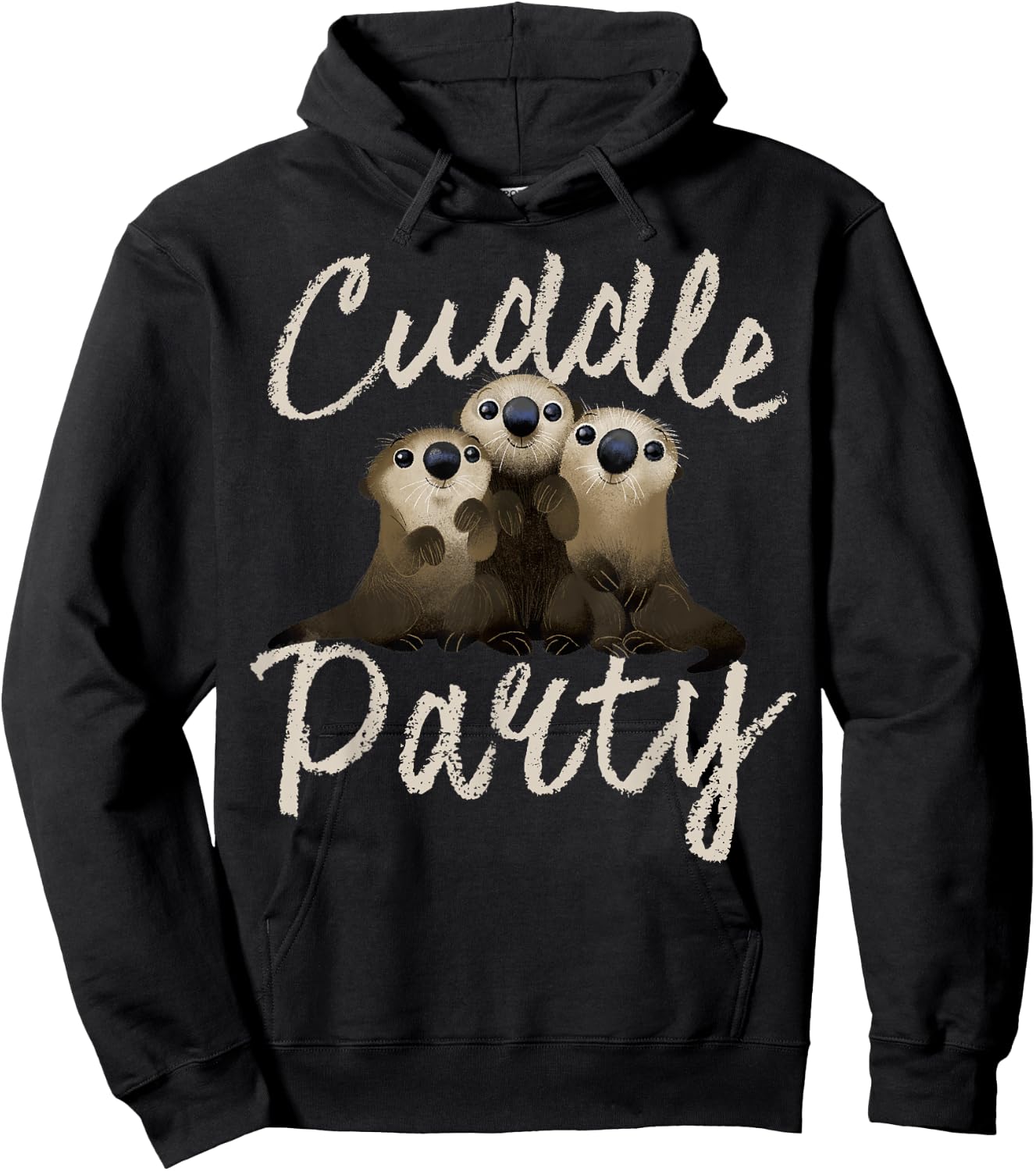Disney Pixar Finding Dory Cuddle Otters Graphic Small Hoodie - Hoodie | Black