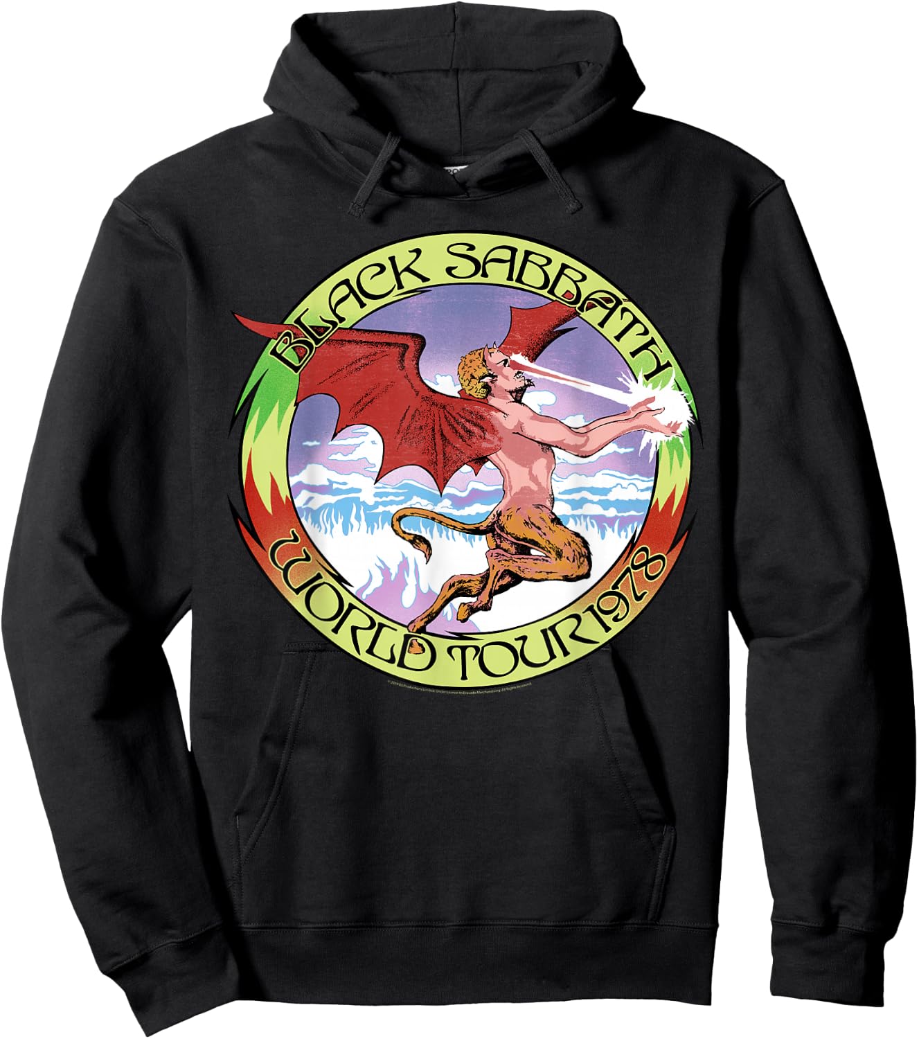 Black Sabbath Official World Tour '78 Hoodie - Hoodie | Black