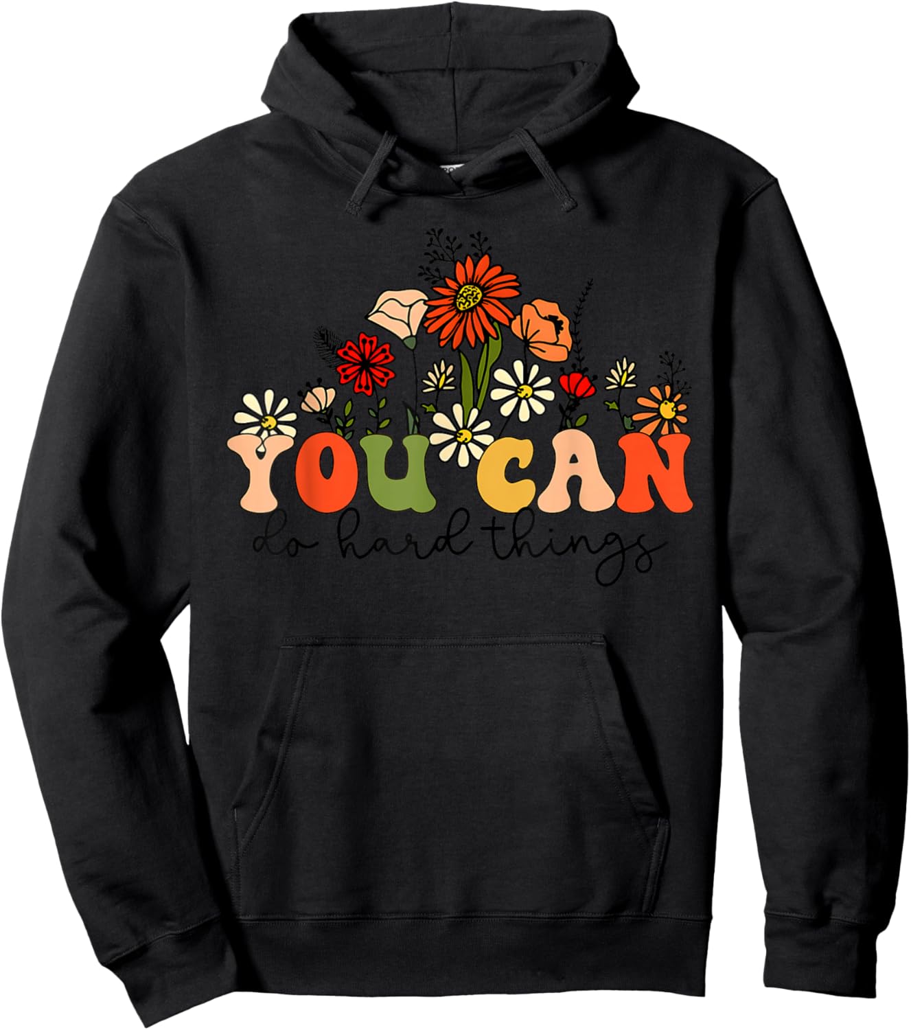 Test Day Teacher Shirt You Can Do Hard Things Women Kids Hoodie - Hoodie | Black