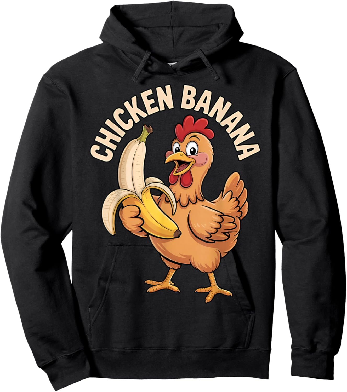 Chicken Banana Meme Tendance Banane de poulet drôle Hoodie - Hoodie | Black