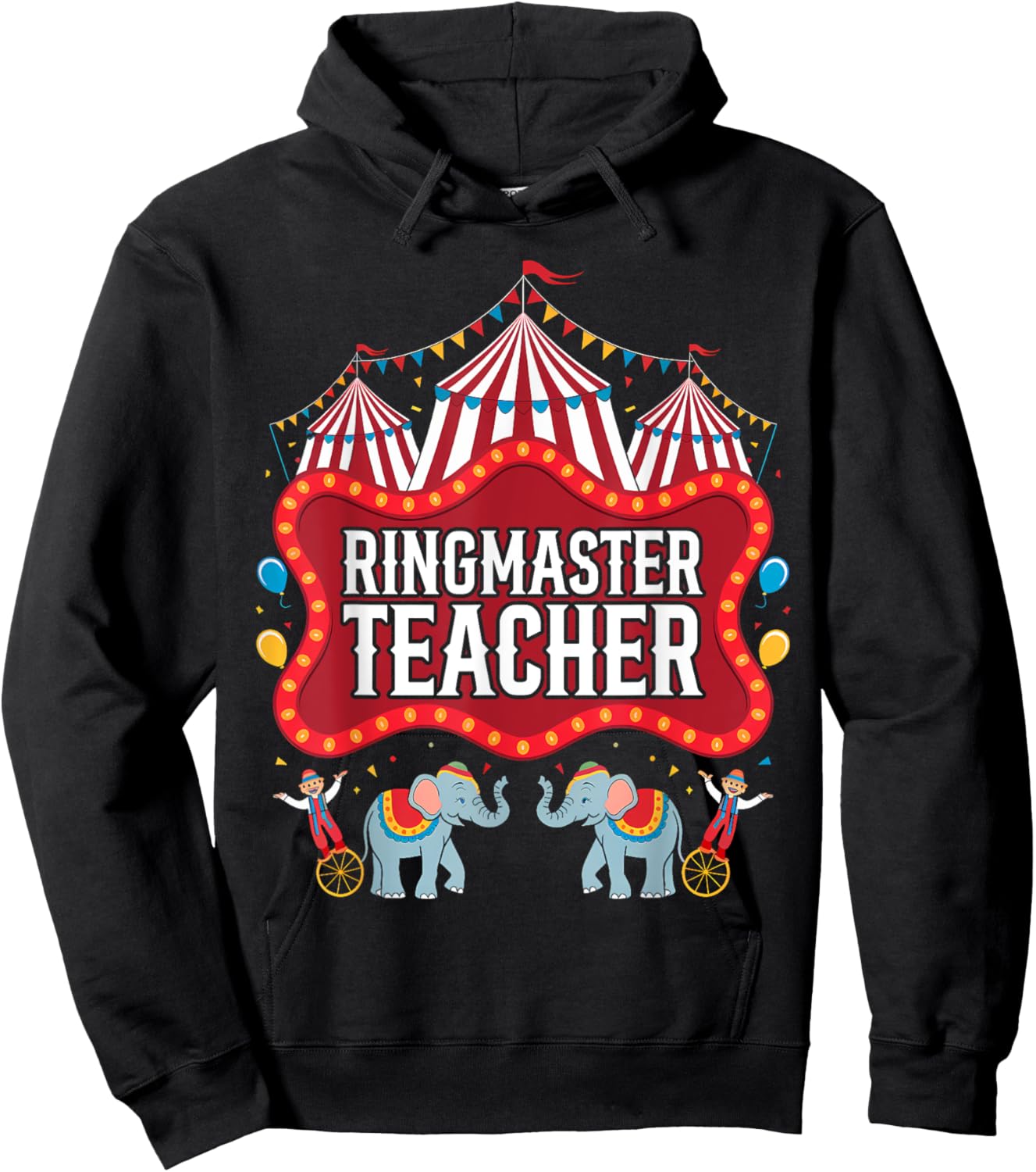Ringmaster Teacher Circus Carnival Birthday Party Hoodie - Hoodie | Black