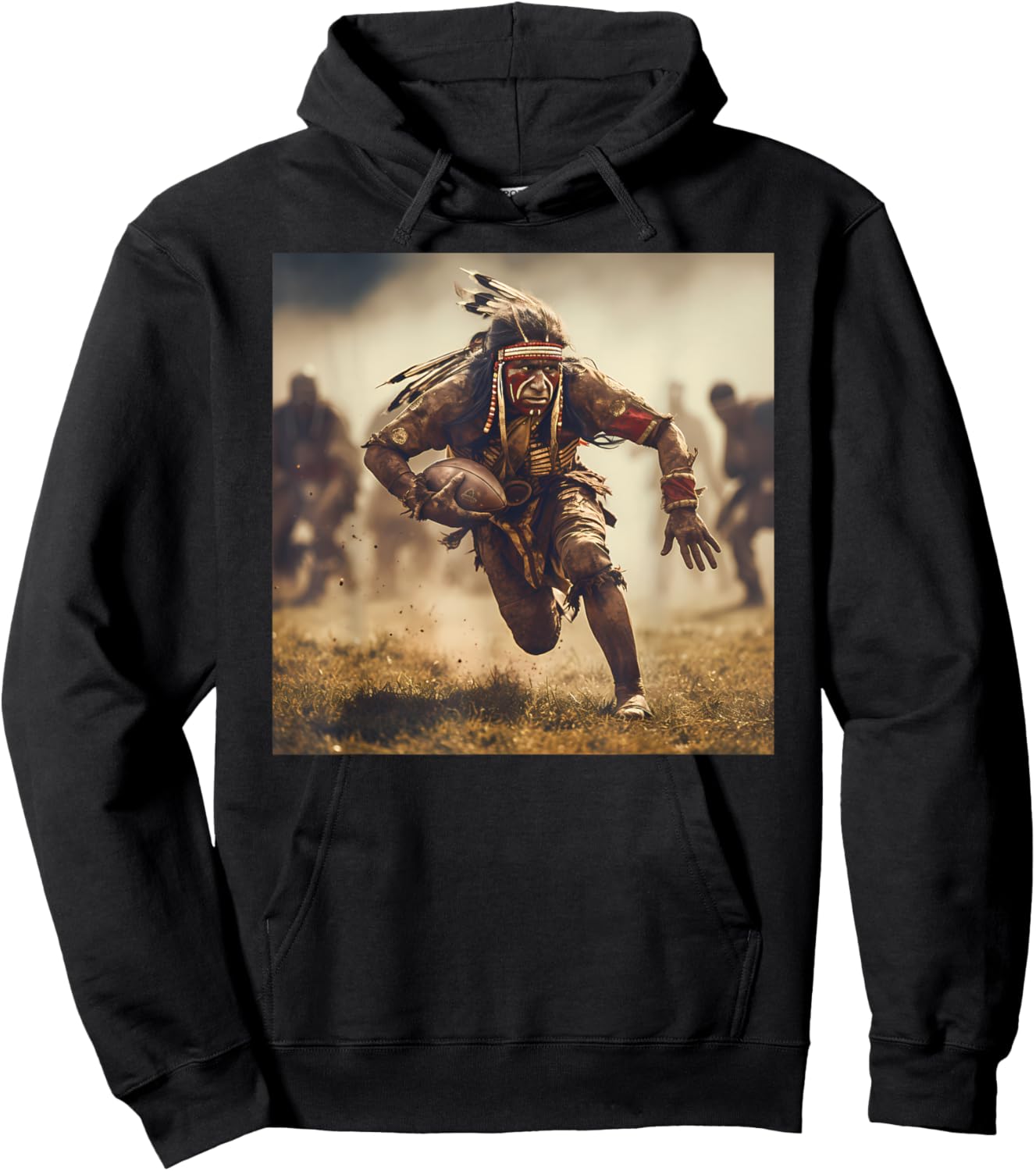 Native American Football Hoodie - Hoodie | Black