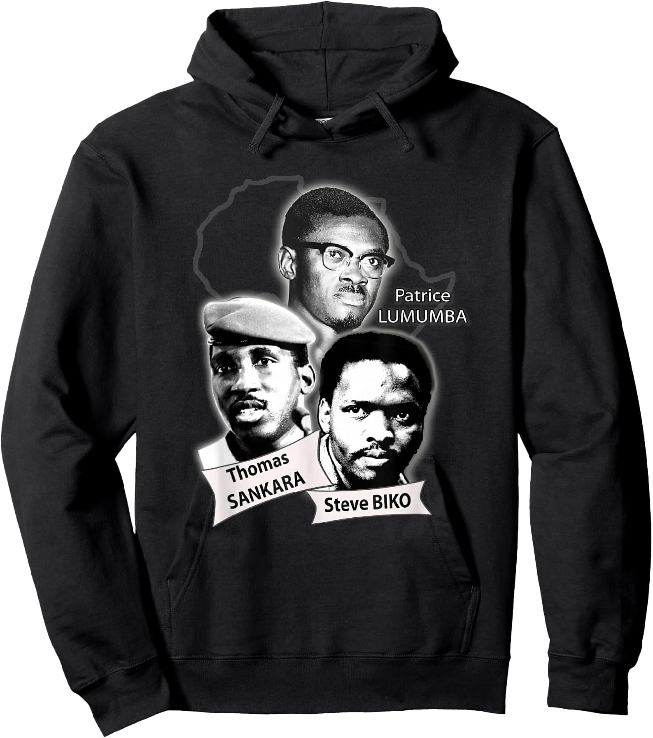 Patrice Lumba, Thomas Sankara, Steve Biko Hoodie - Hoodie | Black