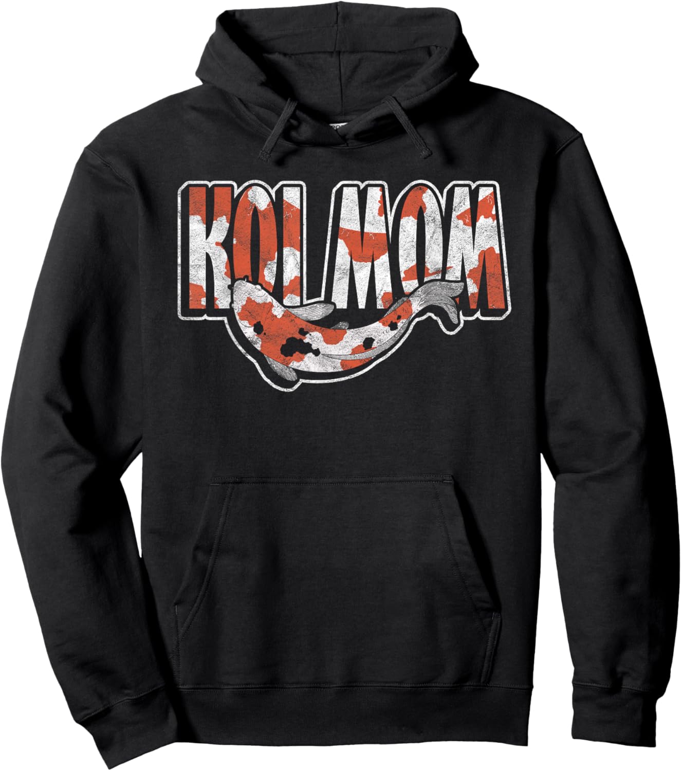 Koi Fish Ornamental Carp Koi Mom Hoodie - Hoodie | Black