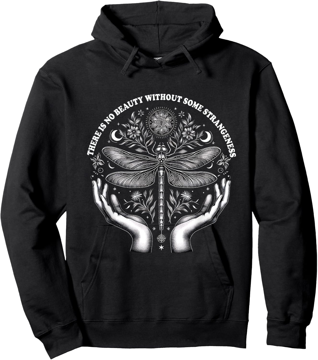 Some Strangeness Butterfly Woman There Is No Beauty Without Hoodie - Hoodie | Black