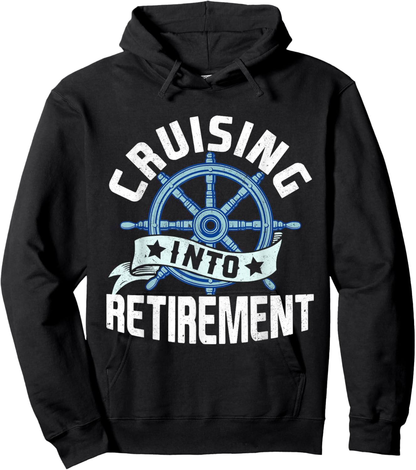 Funny Cruising Into Retirement Men Women Retired Cruise Hoodie - Hoodie | Black