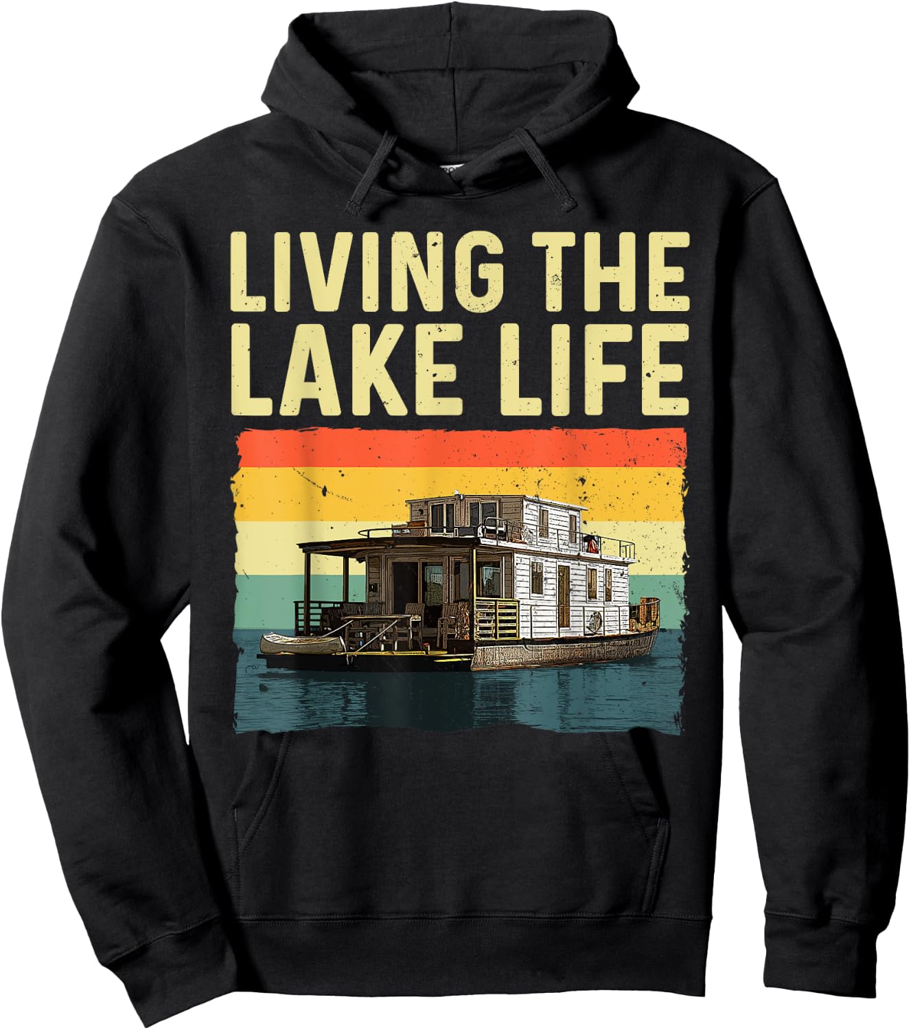 Houseboat Design Women House Boat Captain Houseboat Hoodie - Hoodie | Black