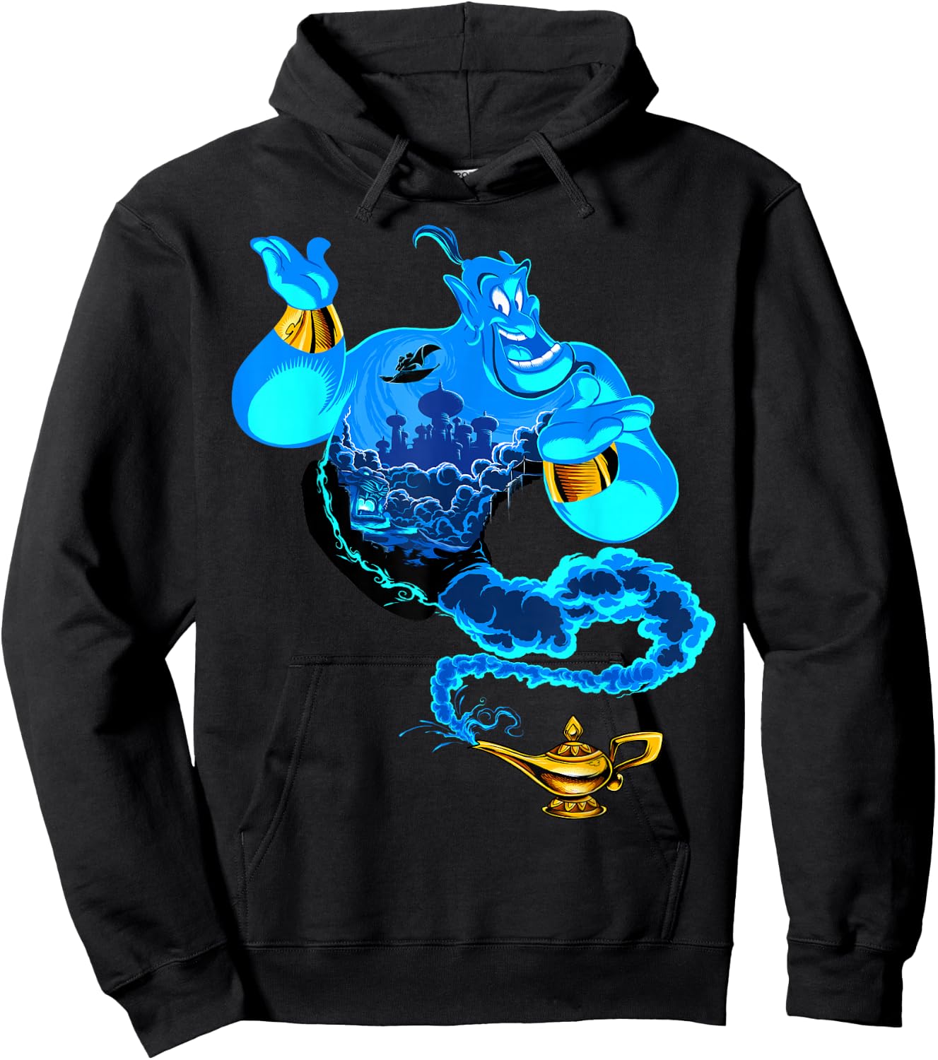 Disney Aladdin Genie Portrait Agrabah Fill Small Hoodie - Hoodie | Black