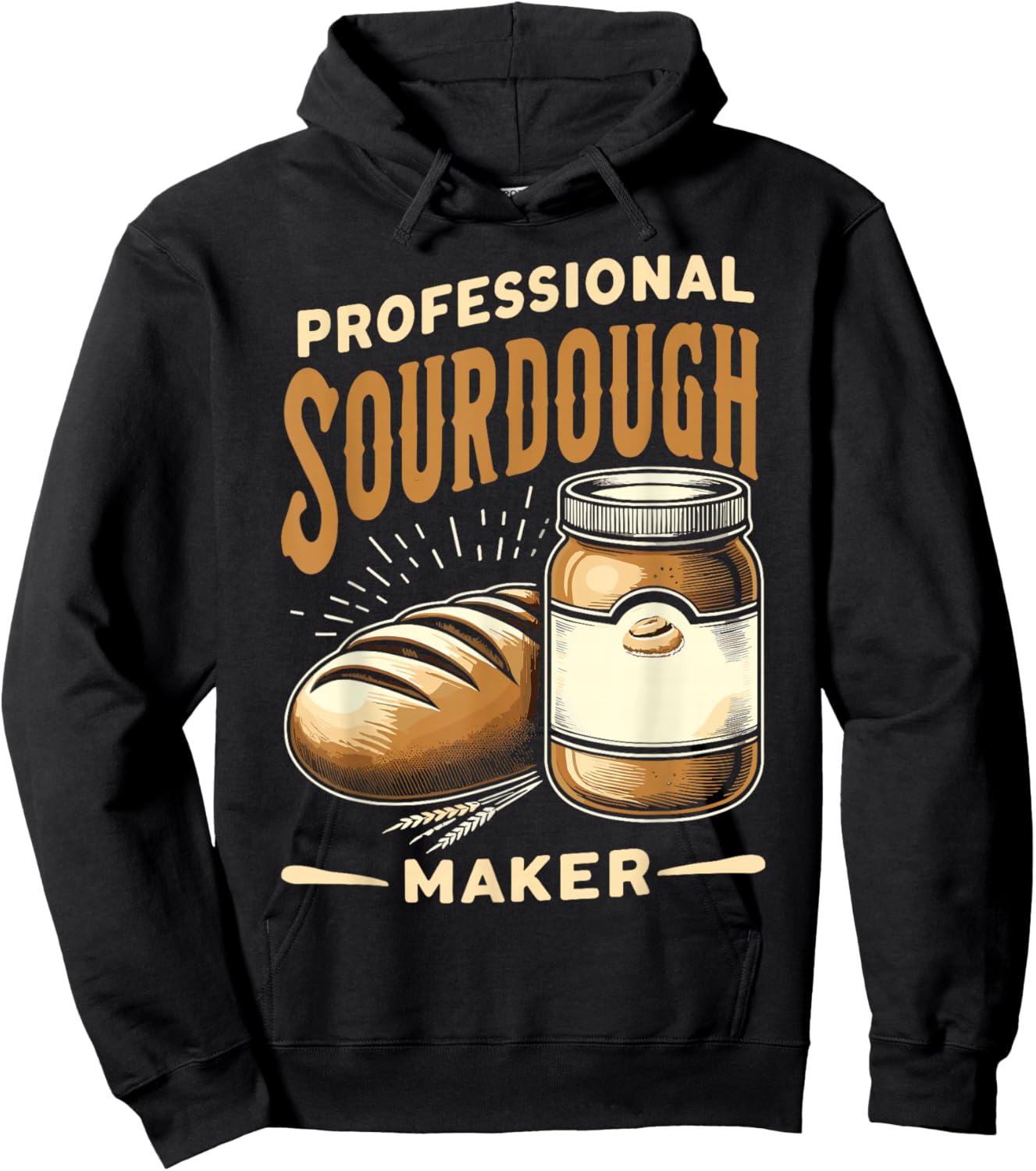 Funny Sourdough Baker Pastry Chef Hoodie - Hoodie | Black
