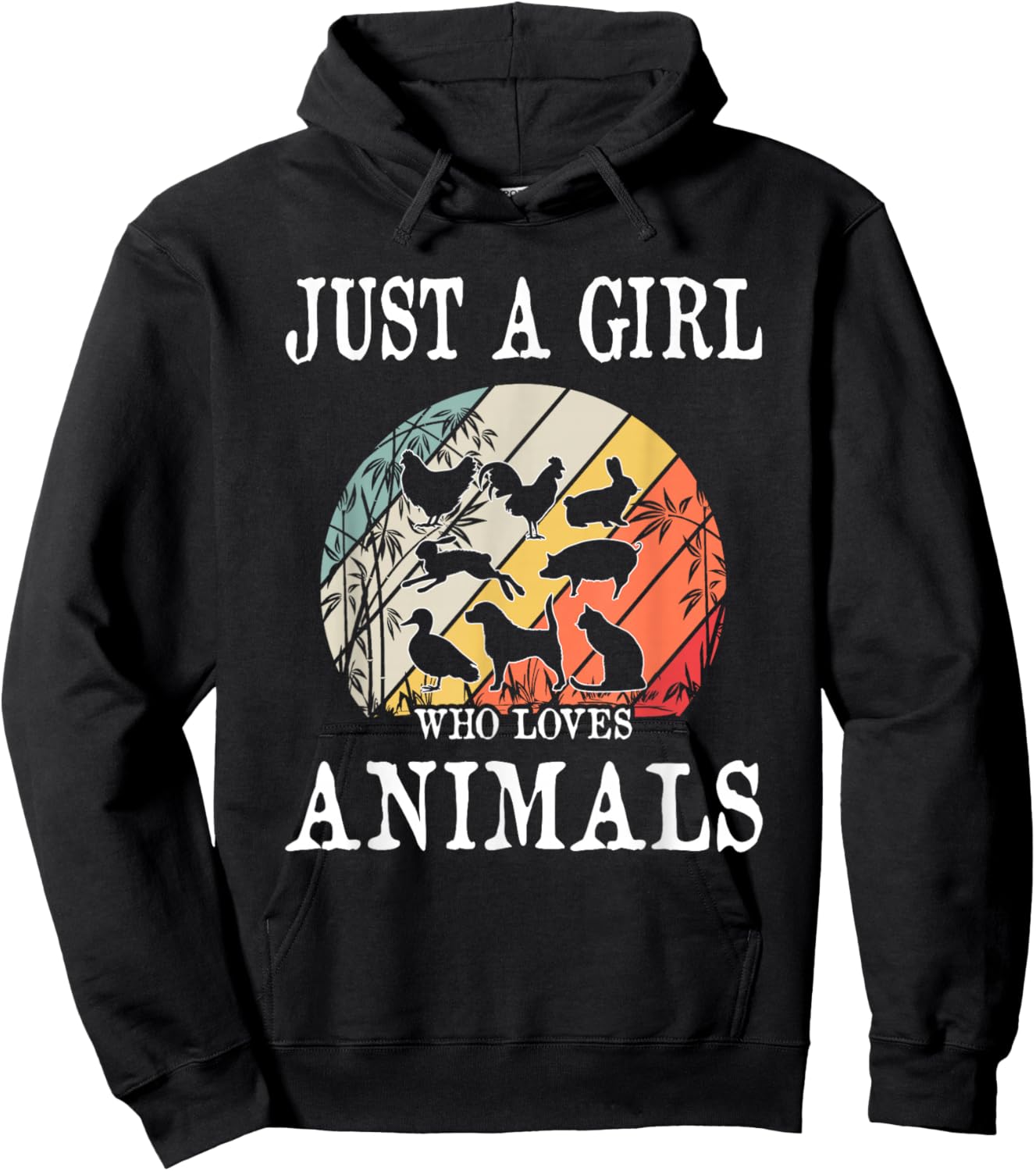 Just A Girl Who Loves Animals Hoodie - Hoodie | Black